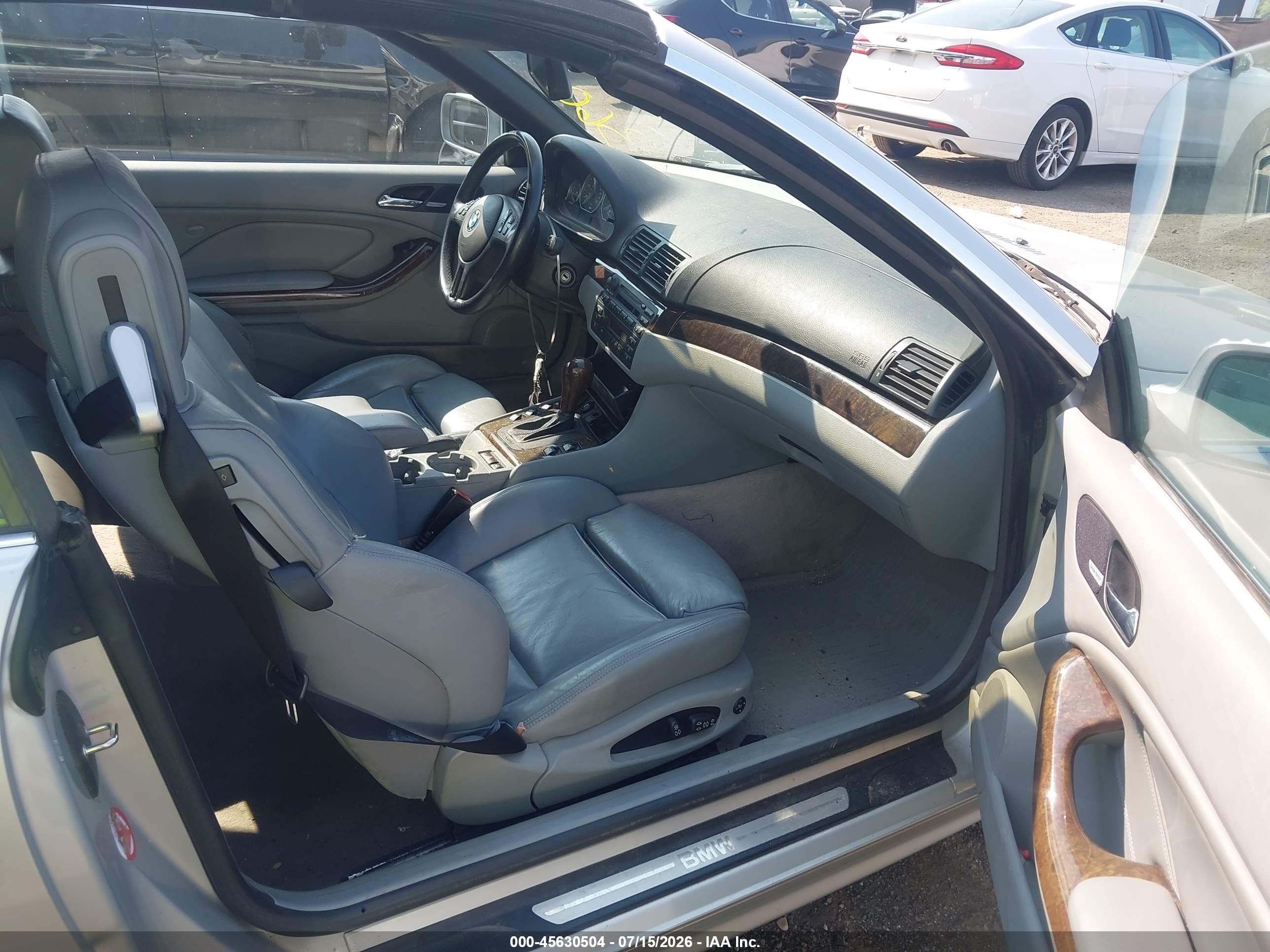 2002 Bmw 3 Series 330ci Silver vin: WBABS534X2JU91833