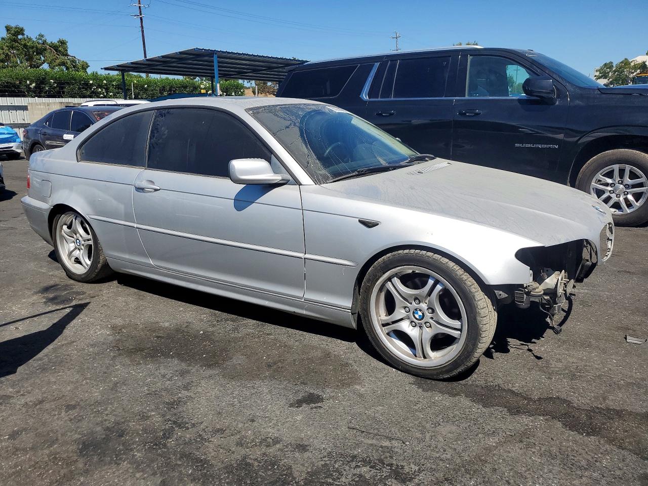 2004 Bmw 325 Ci Sulev Silver vin: WBABV13444JT21468