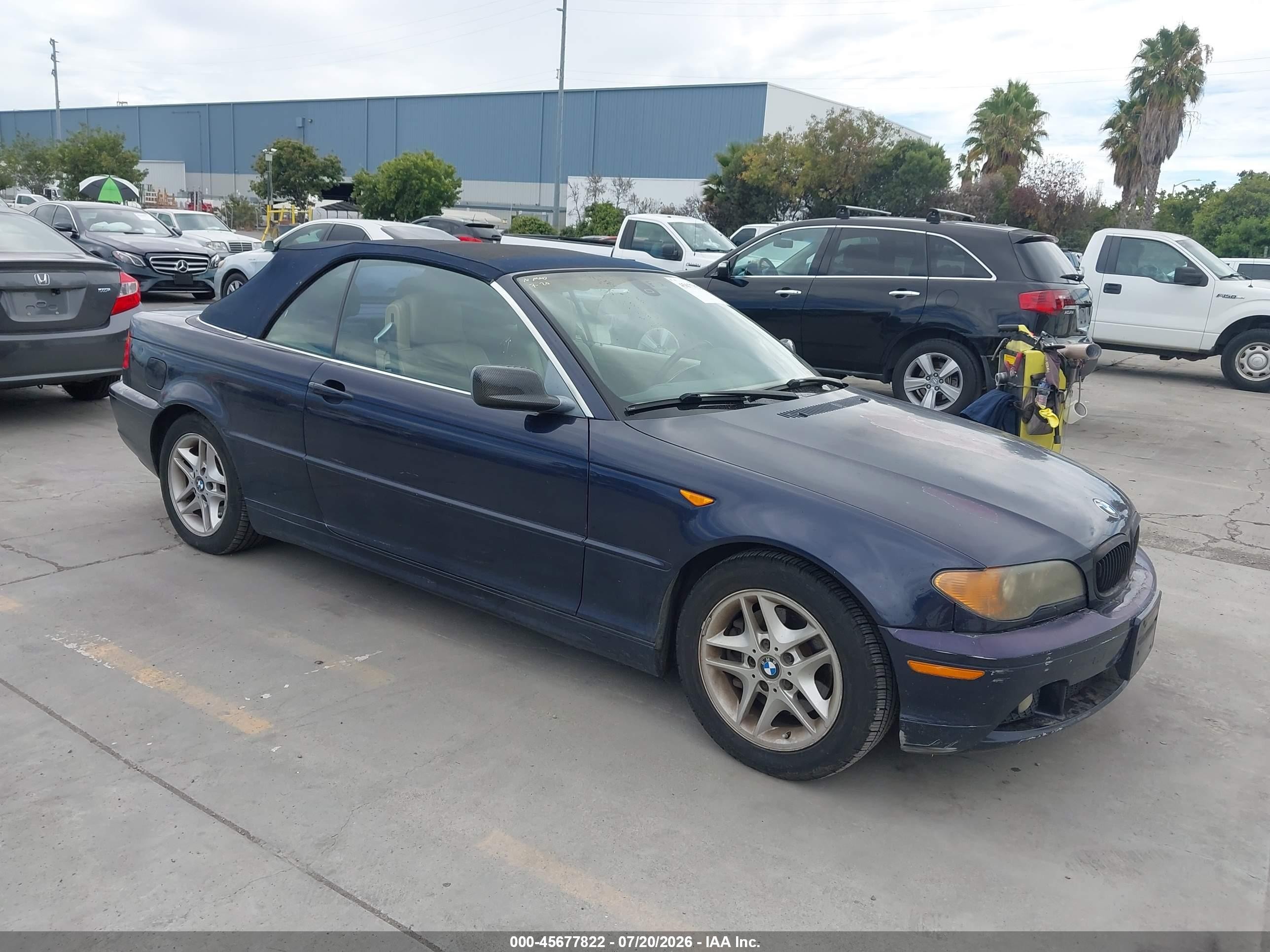 2004 Bmw 325ci   Черный vin: WBABW33404PL30321