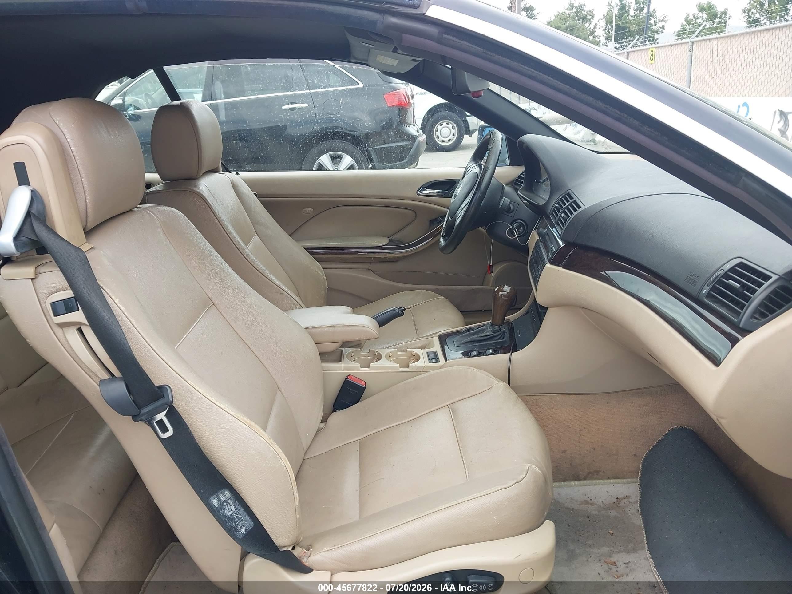 2004 Bmw 325ci   Black vin: WBABW33404PL30321