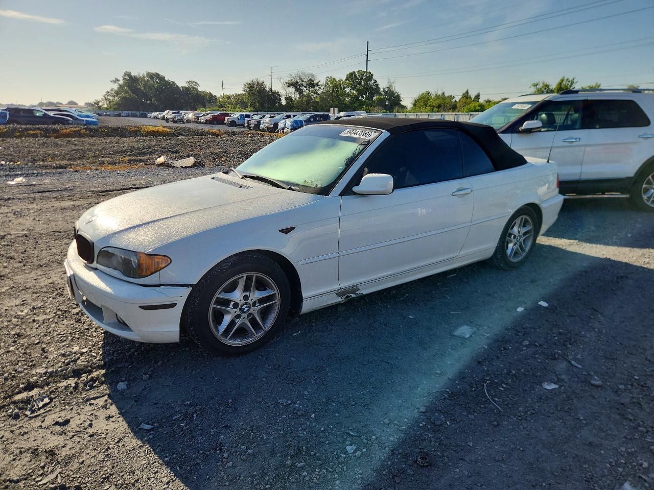 2004 Bmw 325 Ci Белый vin: WBABW33404PL30836