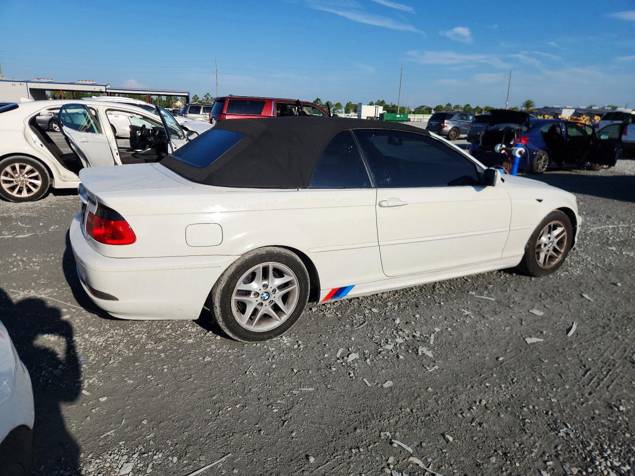 2004 Bmw 325 Ci White vin: WBABW33404PL30836