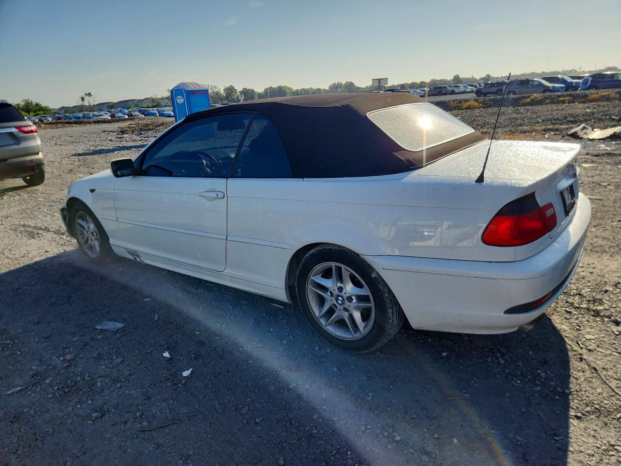 2004 Bmw 325 Ci White vin: WBABW33404PL30836