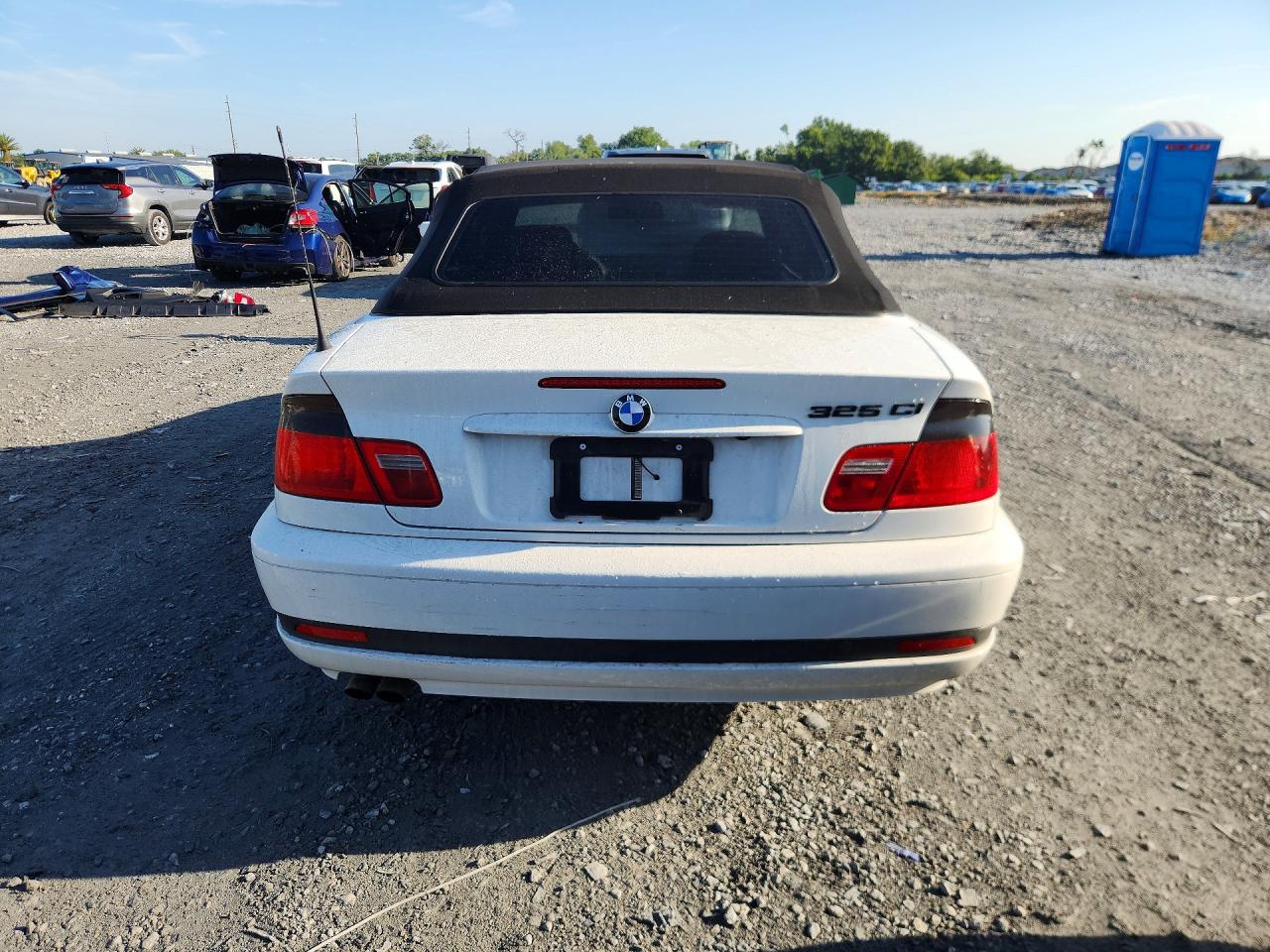 2004 Bmw 325 Ci White vin: WBABW33404PL30836