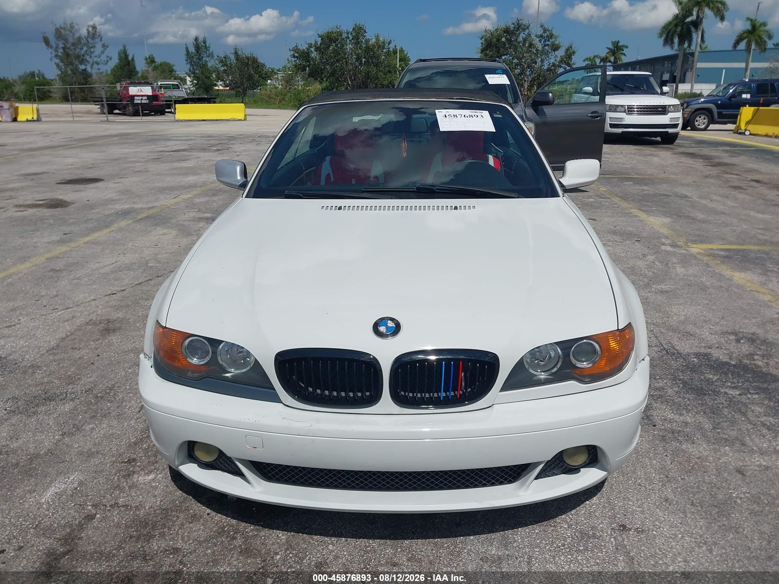 2005 Bmw 325ci   White vin: WBABW33405PL37240