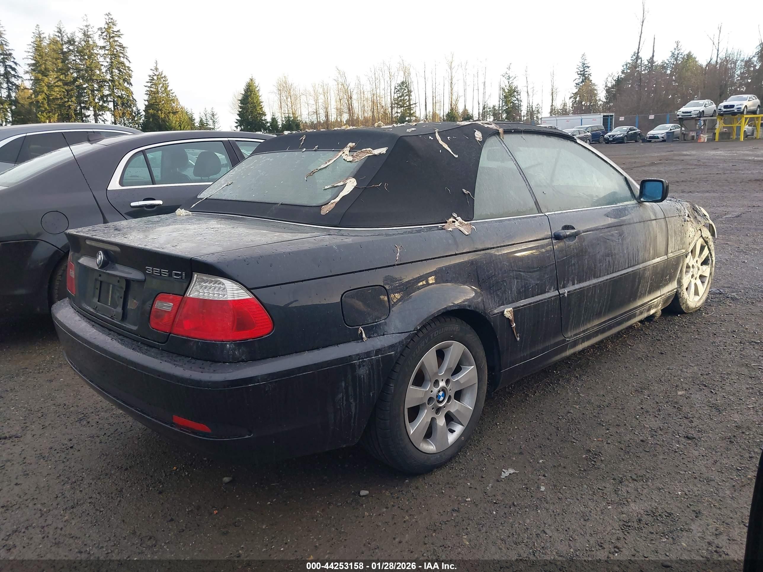 2005 Bmw 325ci   Blue vin: WBABW33405PL38761