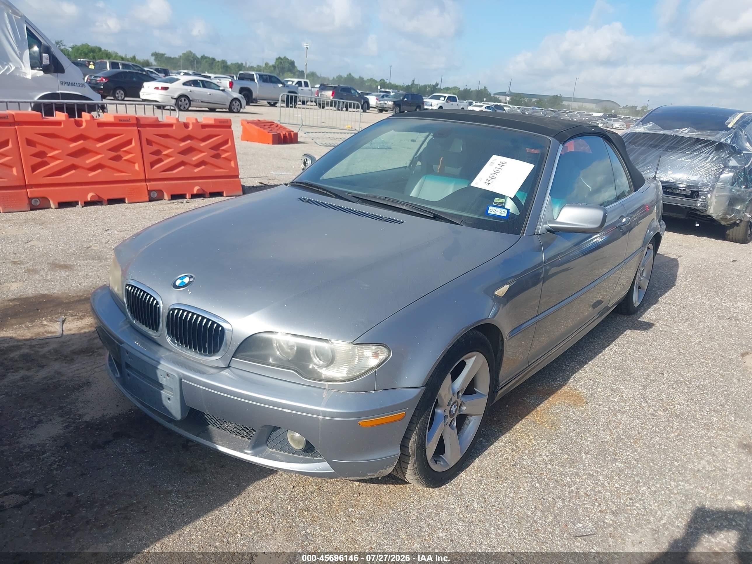 2006 Bmw 325ci   Серебряный vin: WBABW33406PX84135