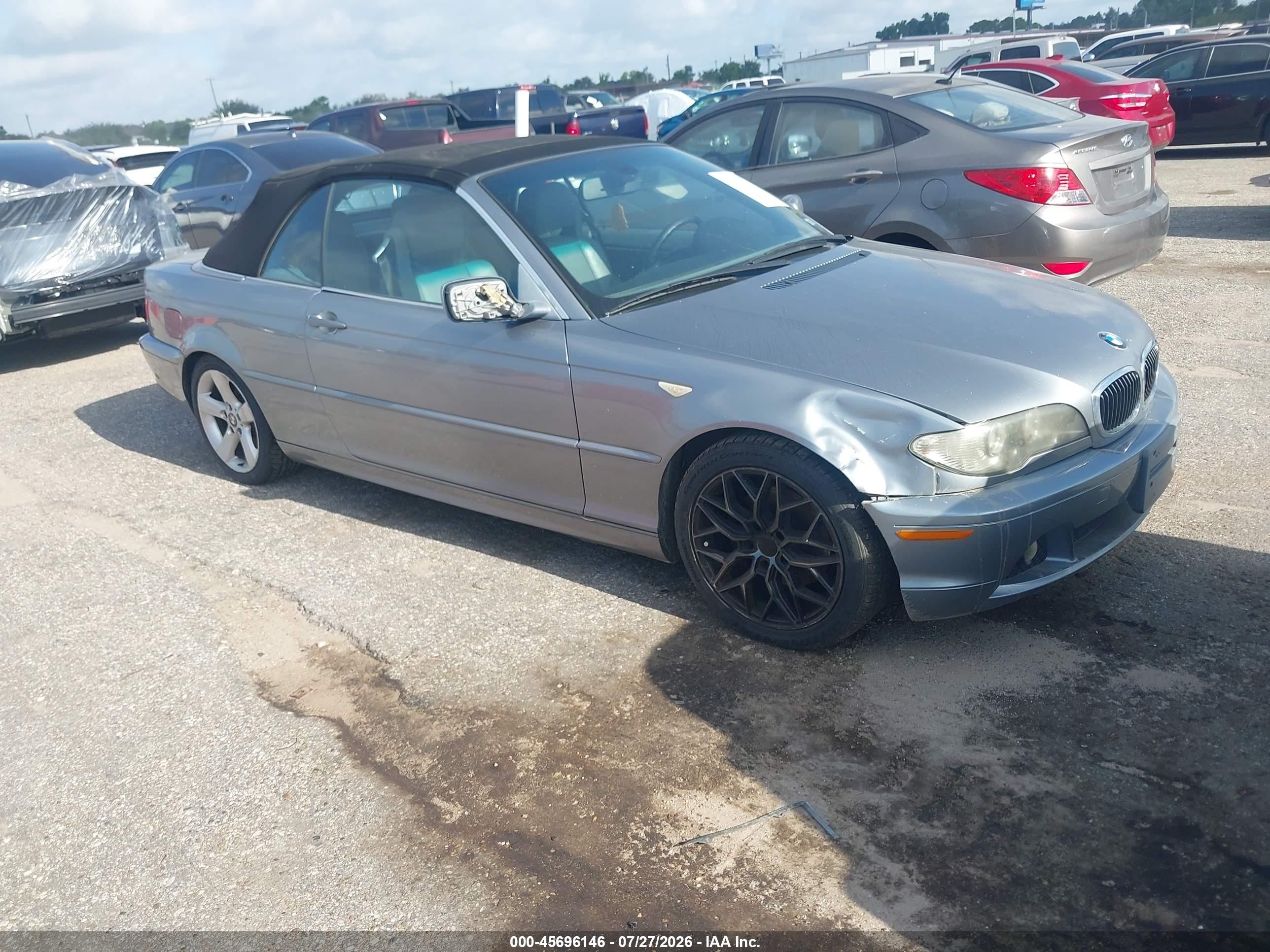 2006 Bmw 325ci   Silver vin: WBABW33406PX84135