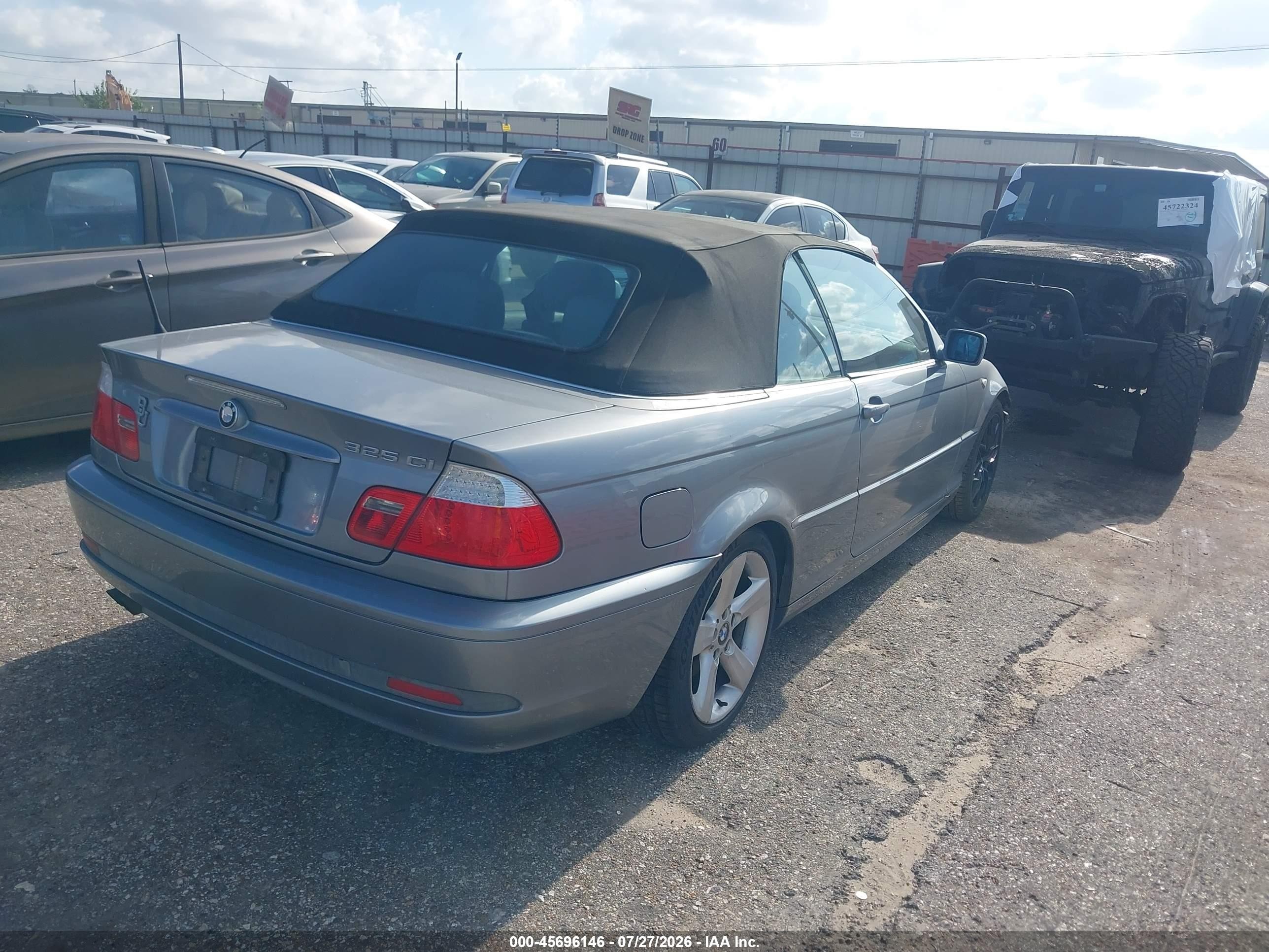 2006 Bmw 325ci   Серебряный vin: WBABW33406PX84135