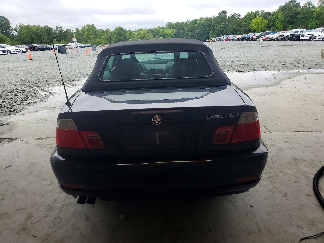 2006 Bmw 325 Ci Black vin: WBABW33406PX85480