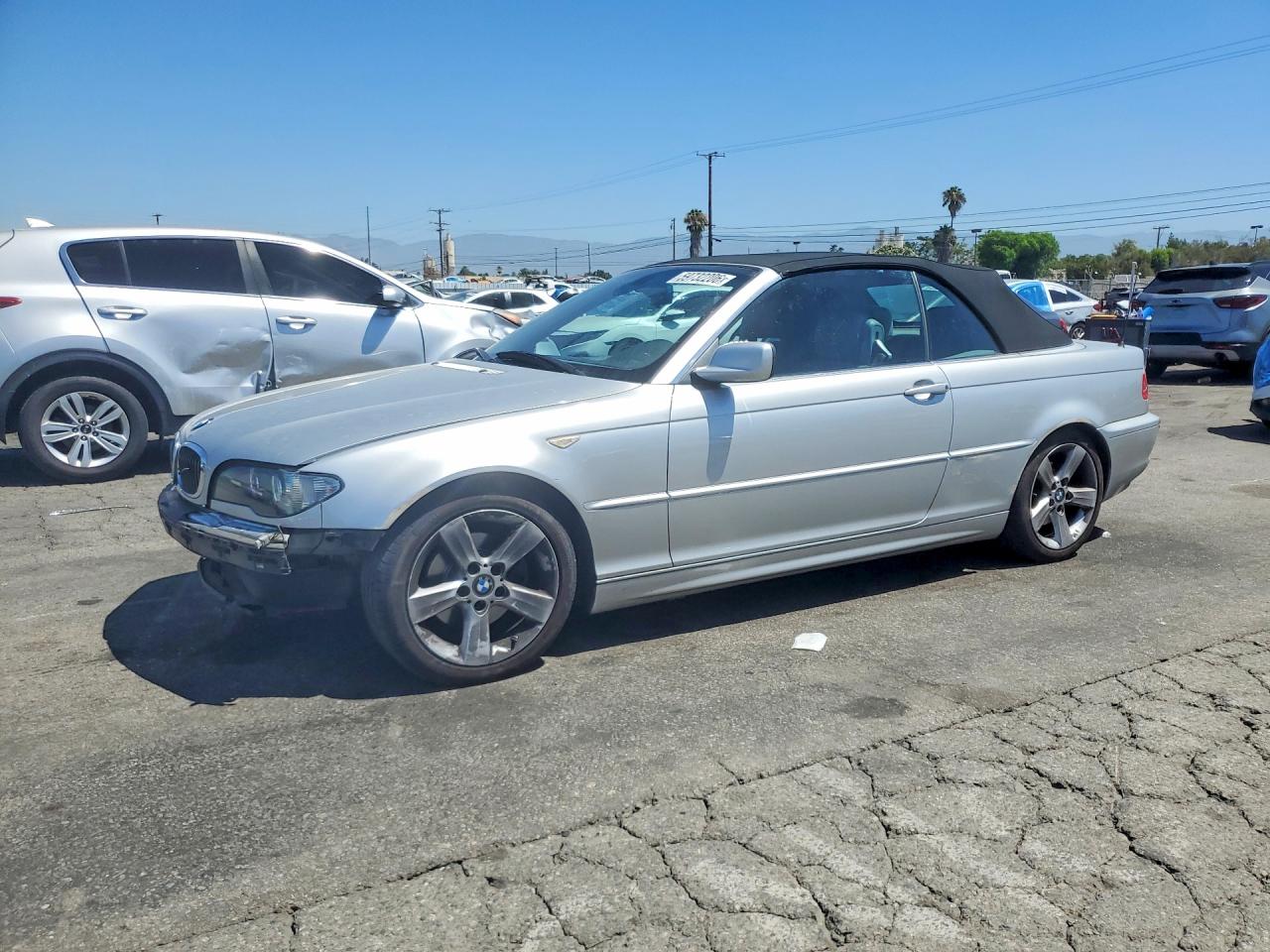 2004 Bmw 325 Ci Silver vin: WBABW33414PL30487