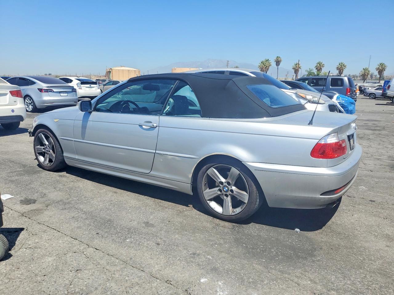 2004 Bmw 325 Ci Silver vin: WBABW33414PL30487