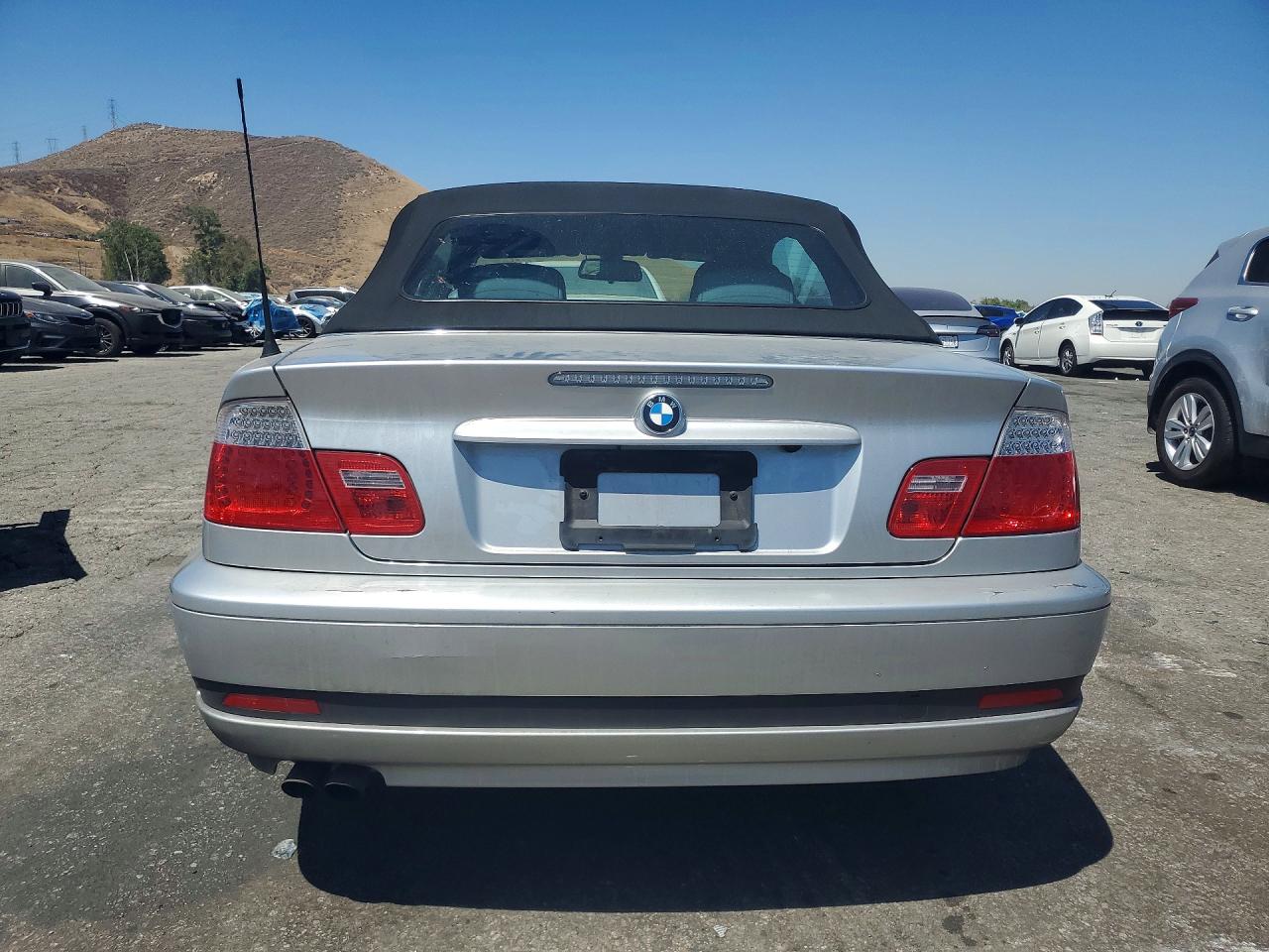 2004 Bmw 325 Ci Silver vin: WBABW33414PL30487