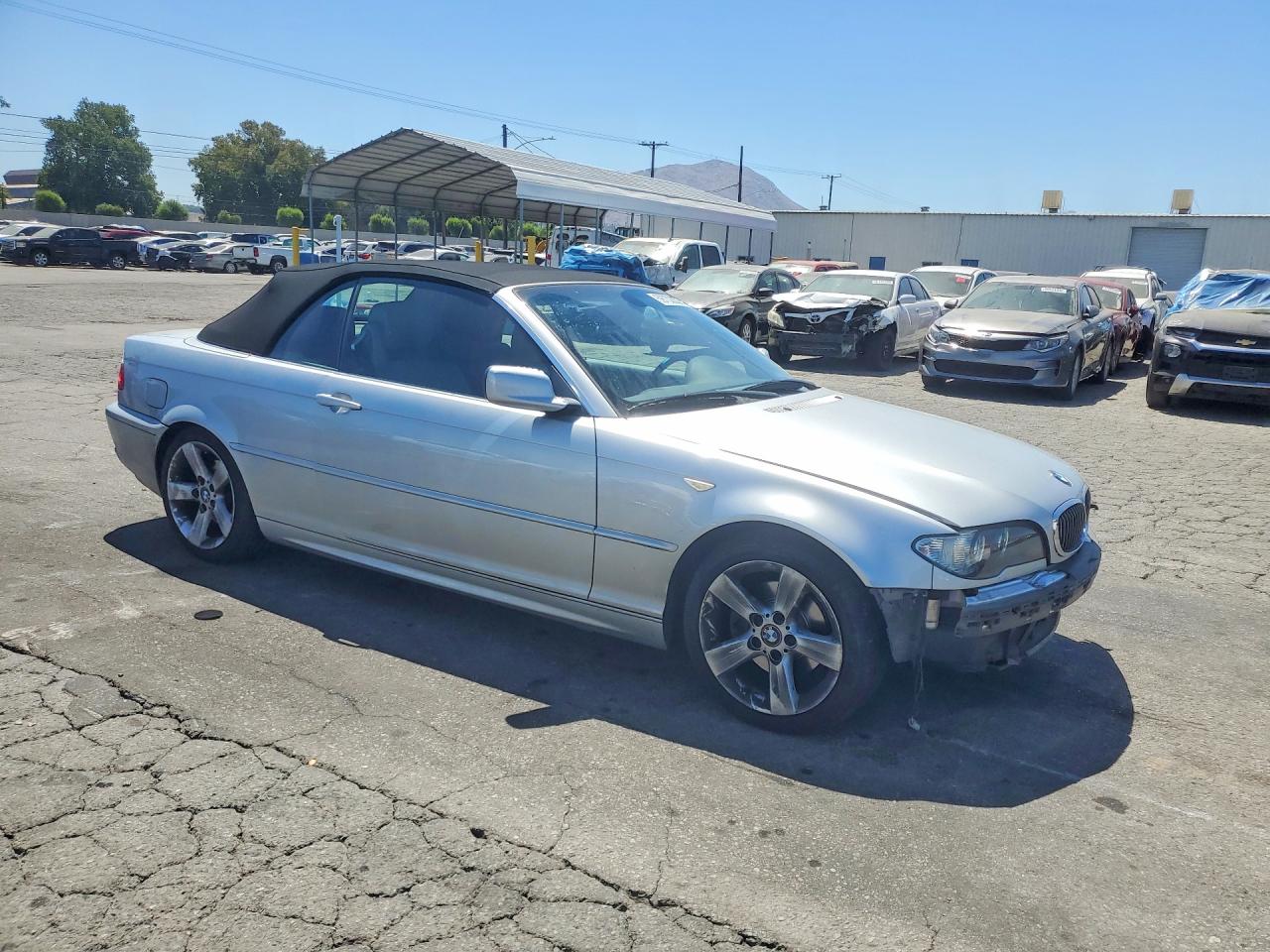 2004 Bmw 325 Ci Silver vin: WBABW33414PL30487