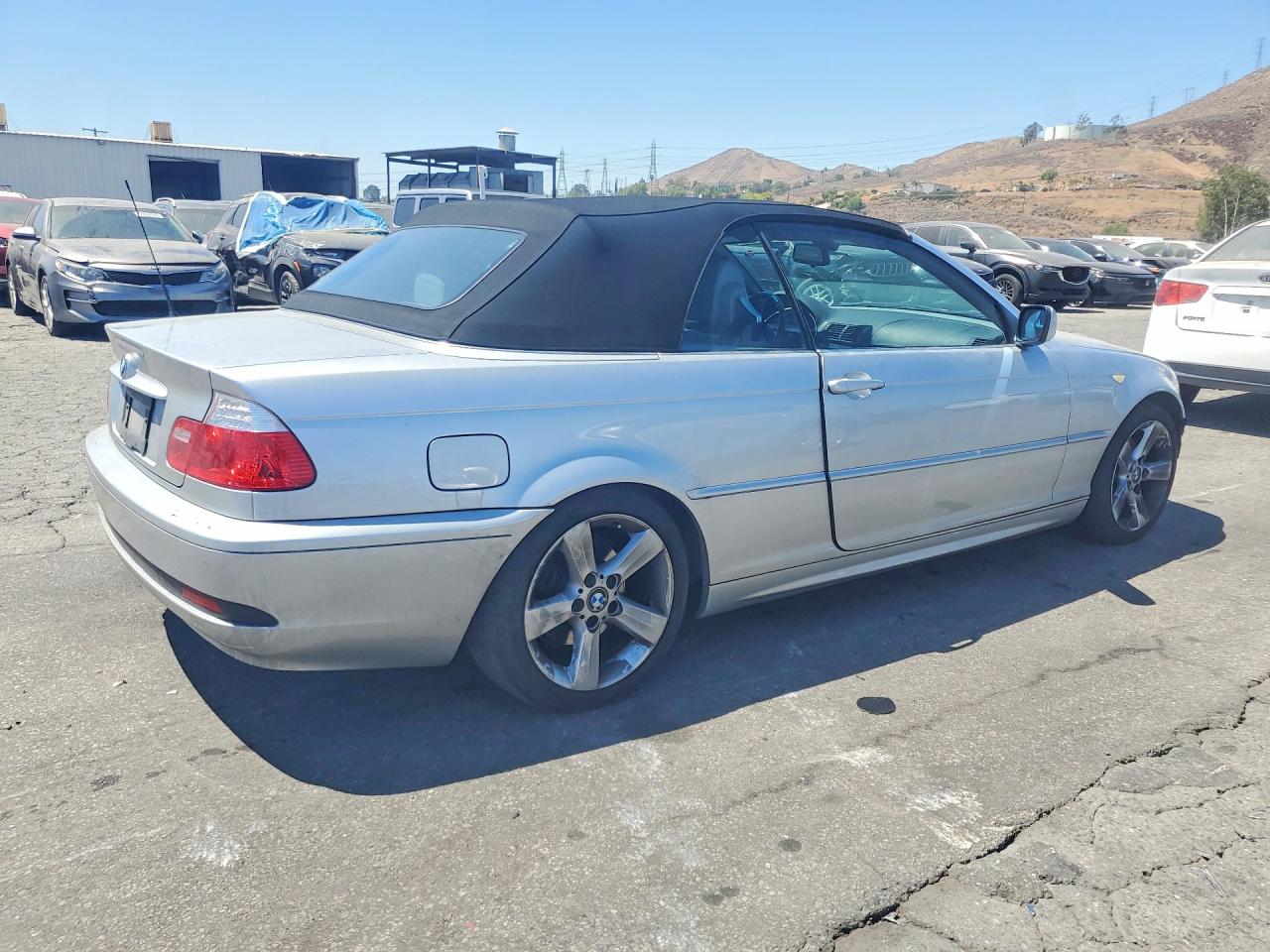 2004 Bmw 325 Ci Silver vin: WBABW33414PL30487