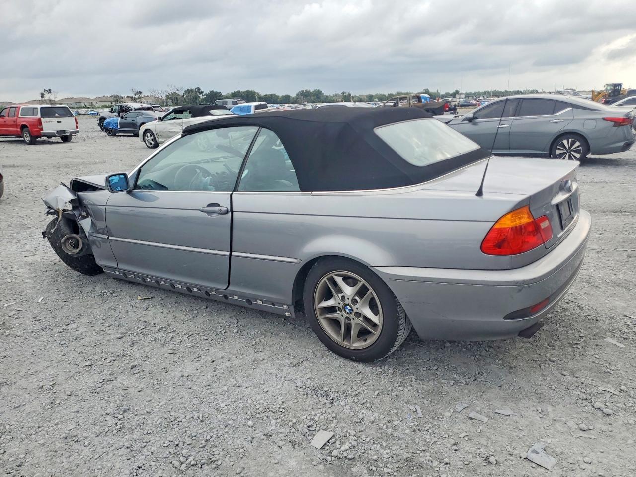 2004 Bmw 325 Ci Gray vin: WBABW33414PL31834