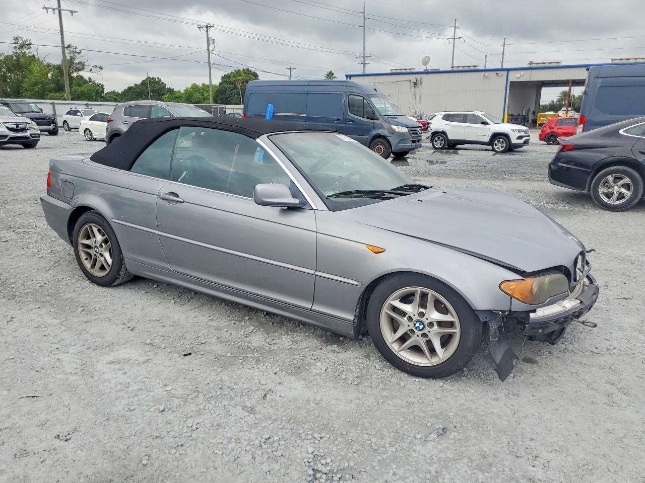 2004 Bmw 325 Ci Gray vin: WBABW33414PL31834