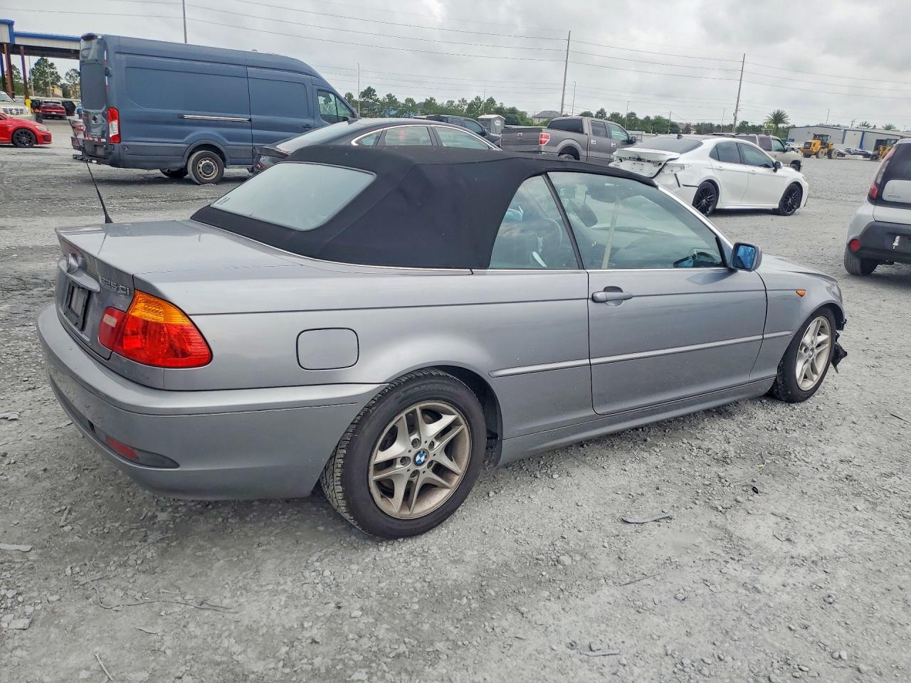 2004 Bmw 325 Ci Gray vin: WBABW33414PL31834