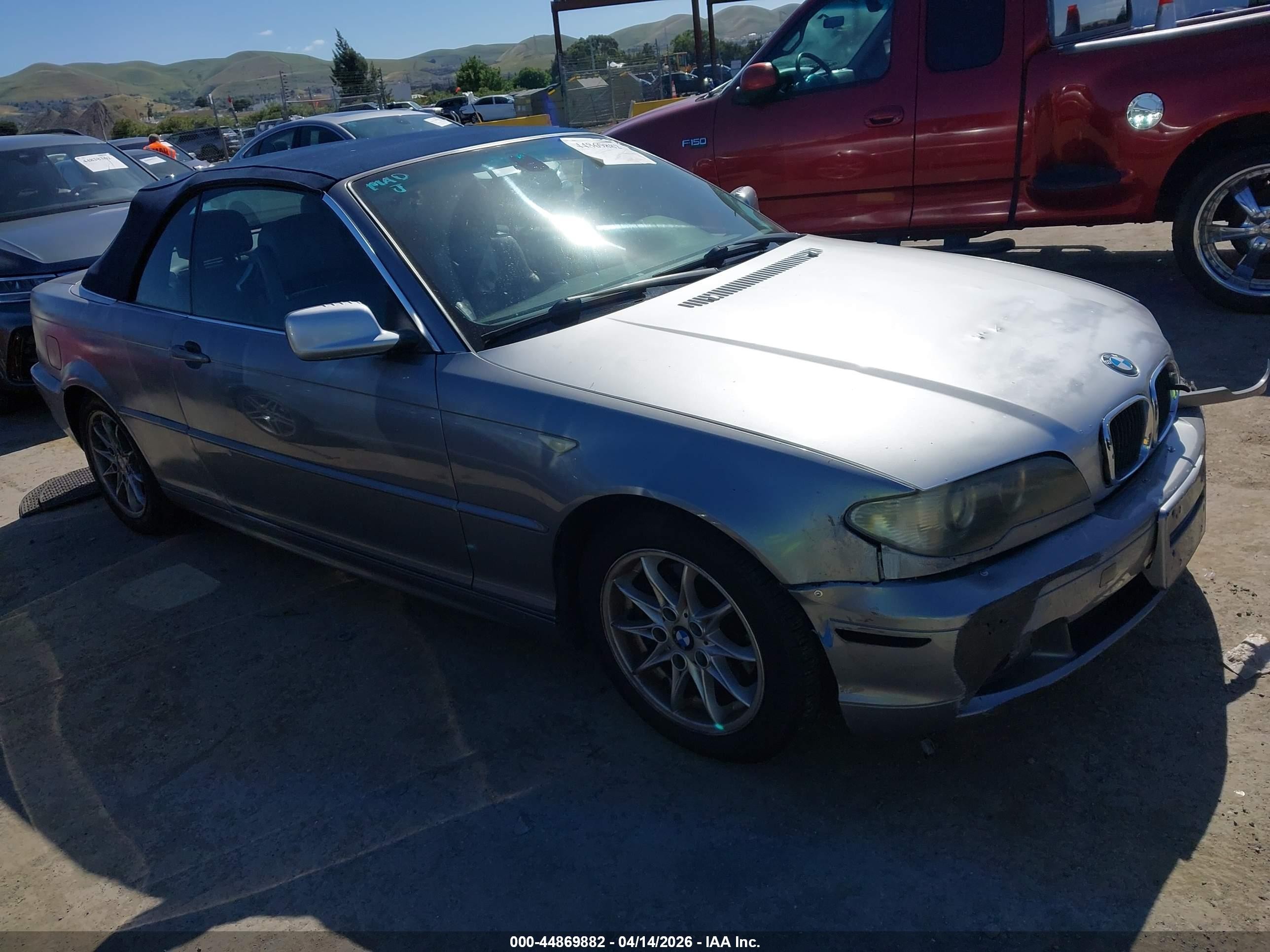 2004 Bmw 325ci   Gray vin: WBABW33414PL31865