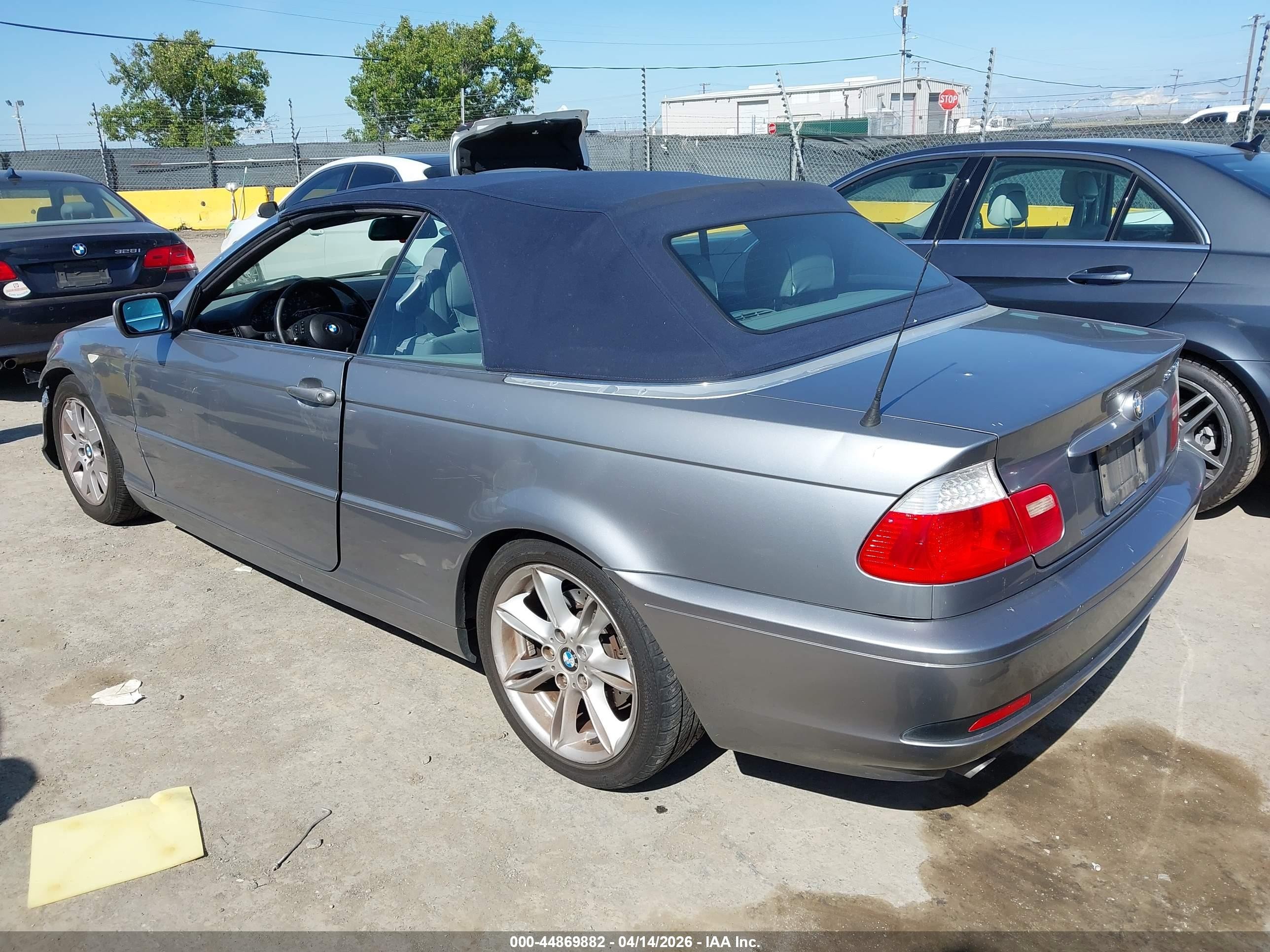 2004 Bmw 325ci   Gray vin: WBABW33414PL31865