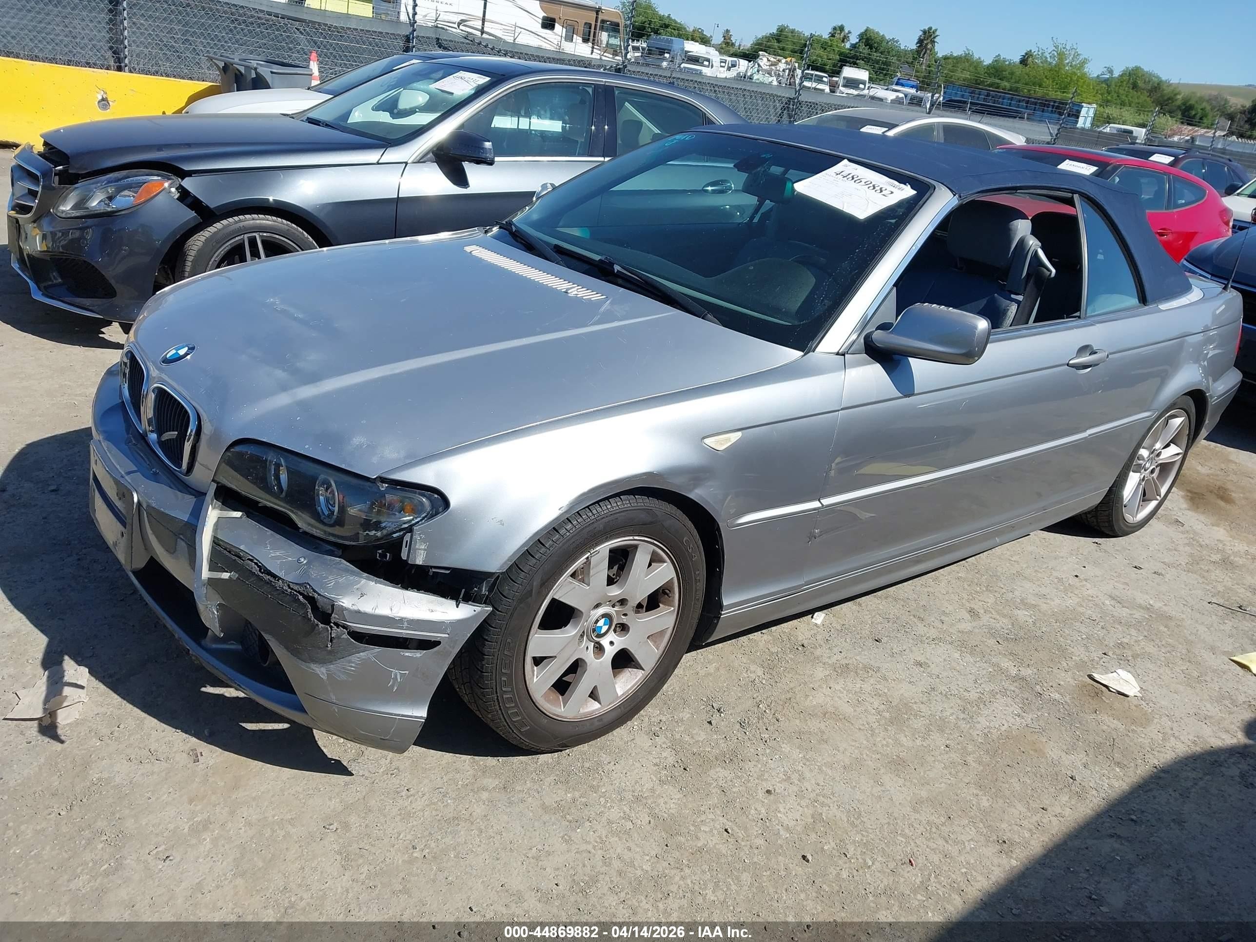 2004 Bmw 325ci   Gray vin: WBABW33414PL31865