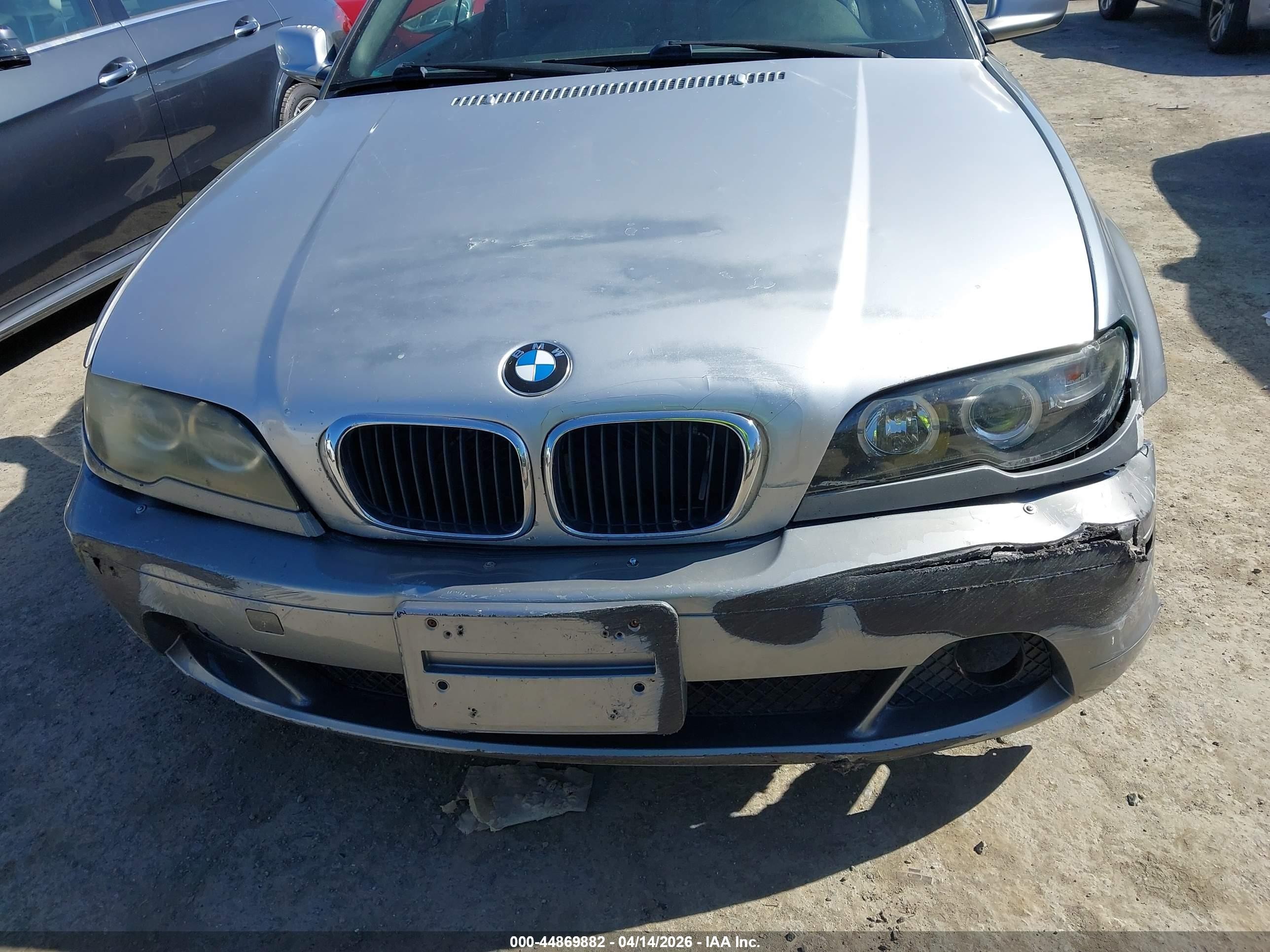 2004 Bmw 325ci   Gray vin: WBABW33414PL31865
