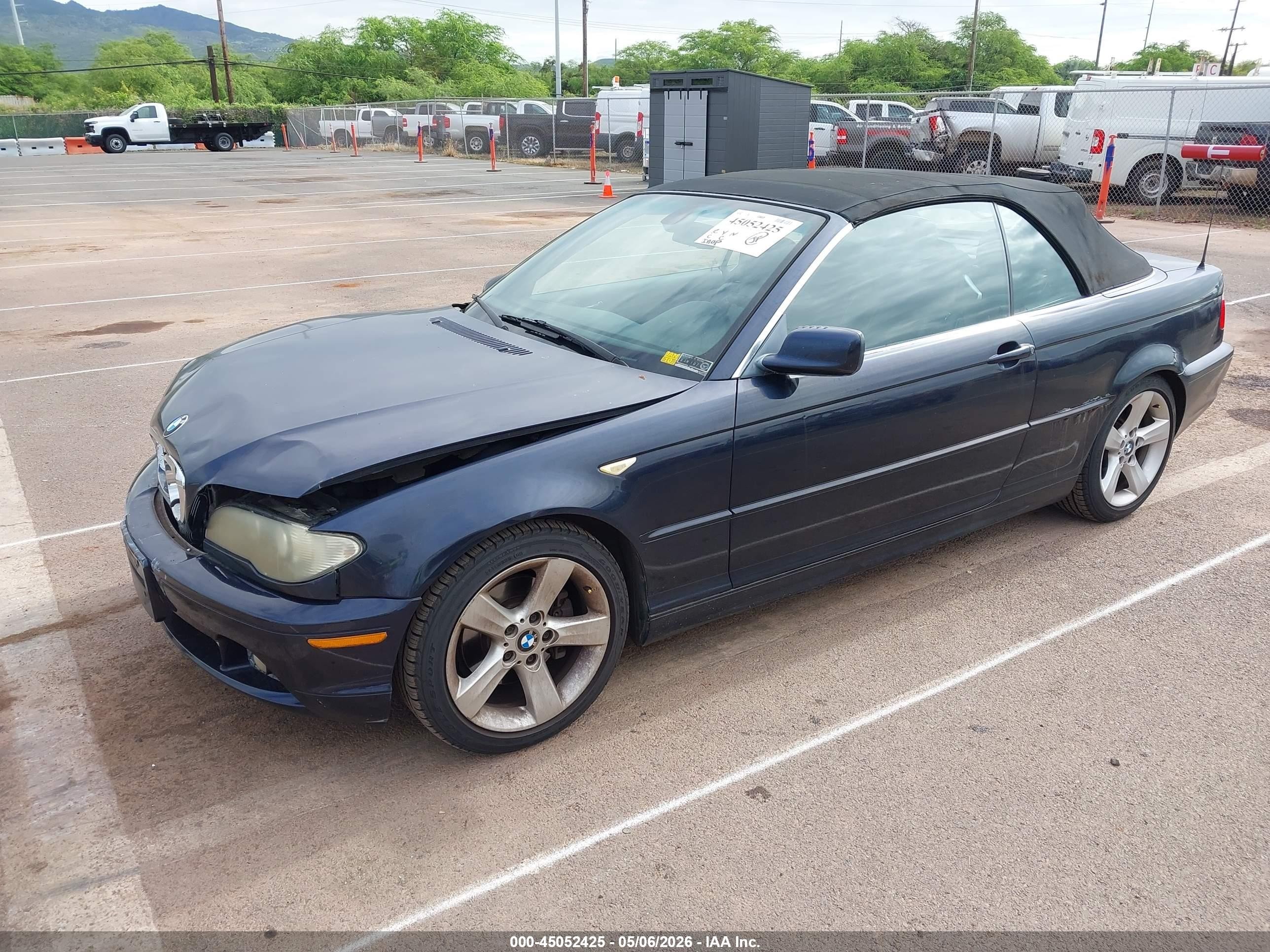 2005 Bmw 325ci   Blue vin: WBABW33415PL38834