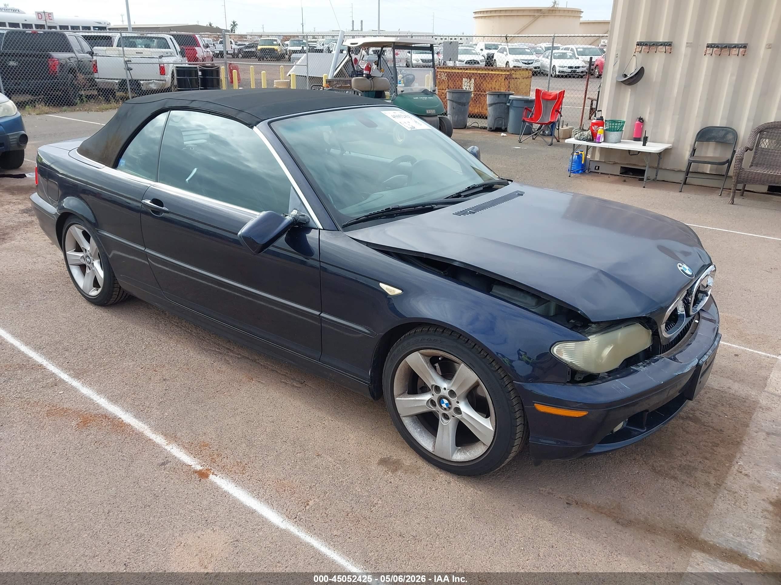 2005 Bmw 325ci   Синий vin: WBABW33415PL38834