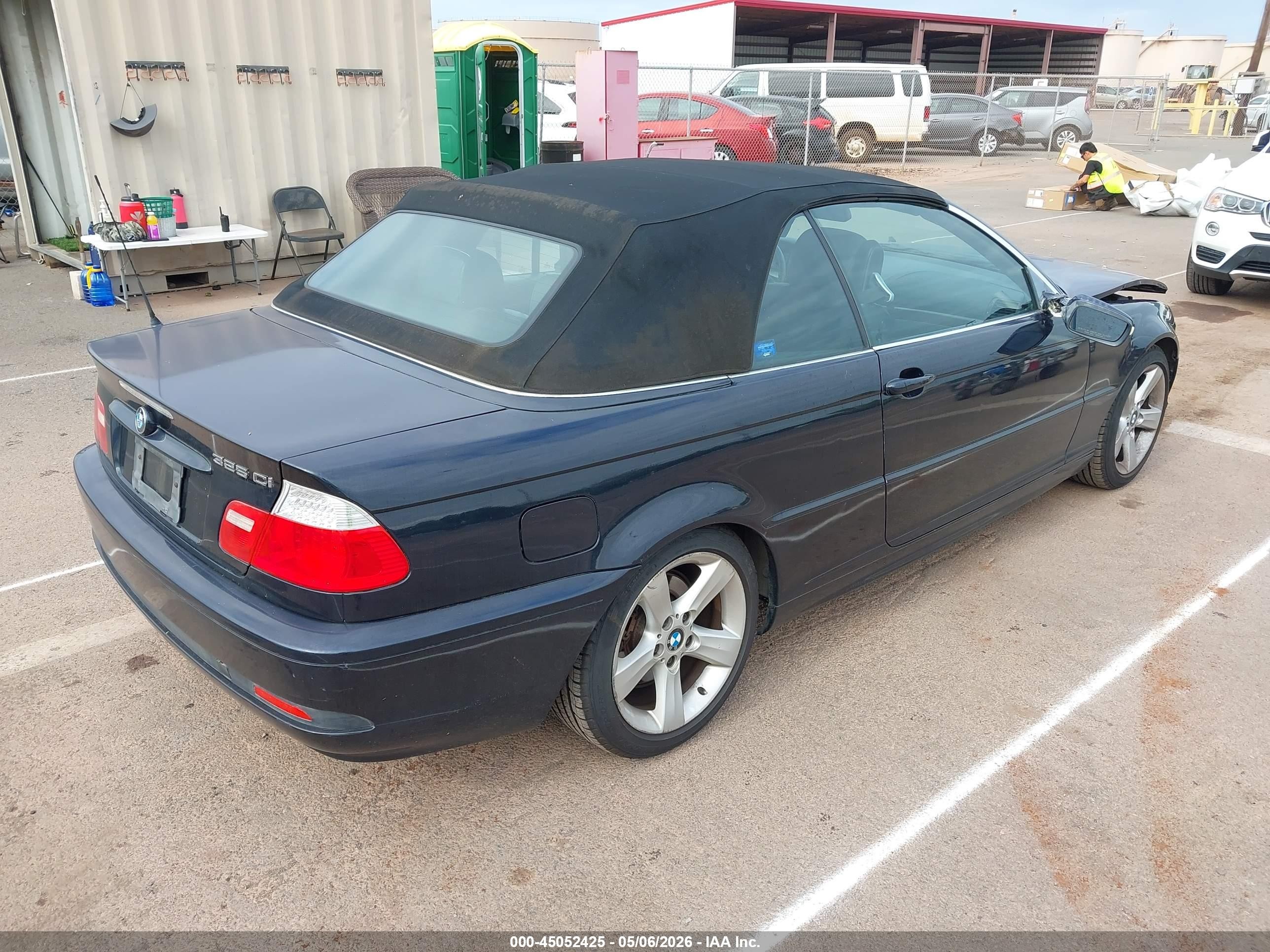 2005 Bmw 325ci   Blue vin: WBABW33415PL38834