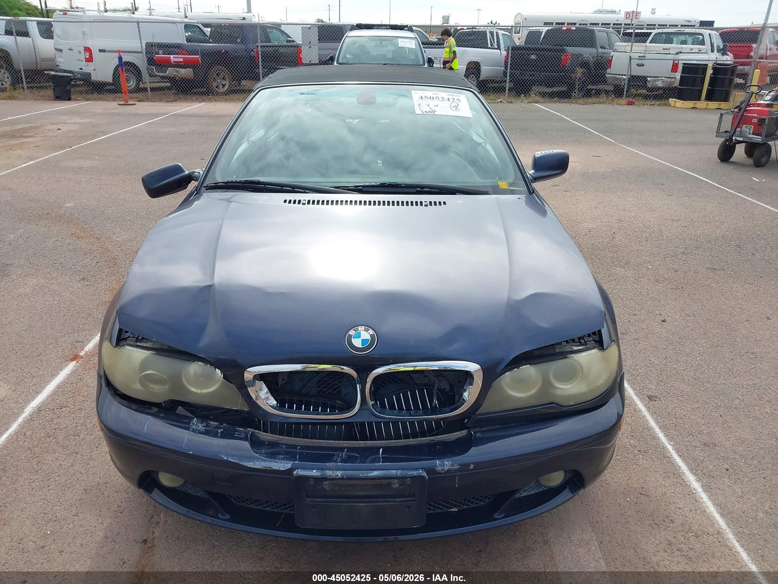 2005 Bmw 325ci   Blue vin: WBABW33415PL38834
