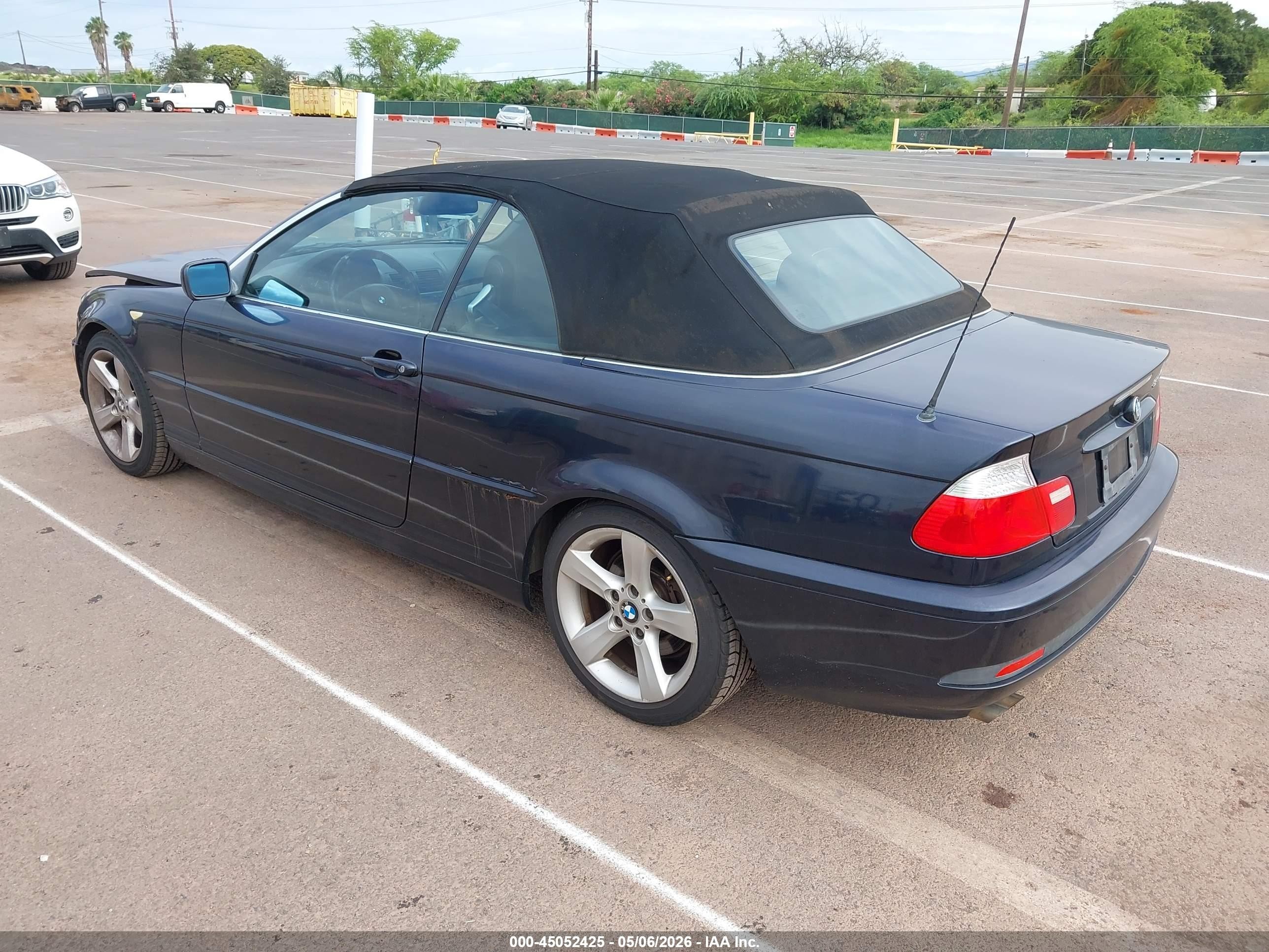 2005 Bmw 325ci   Blue vin: WBABW33415PL38834