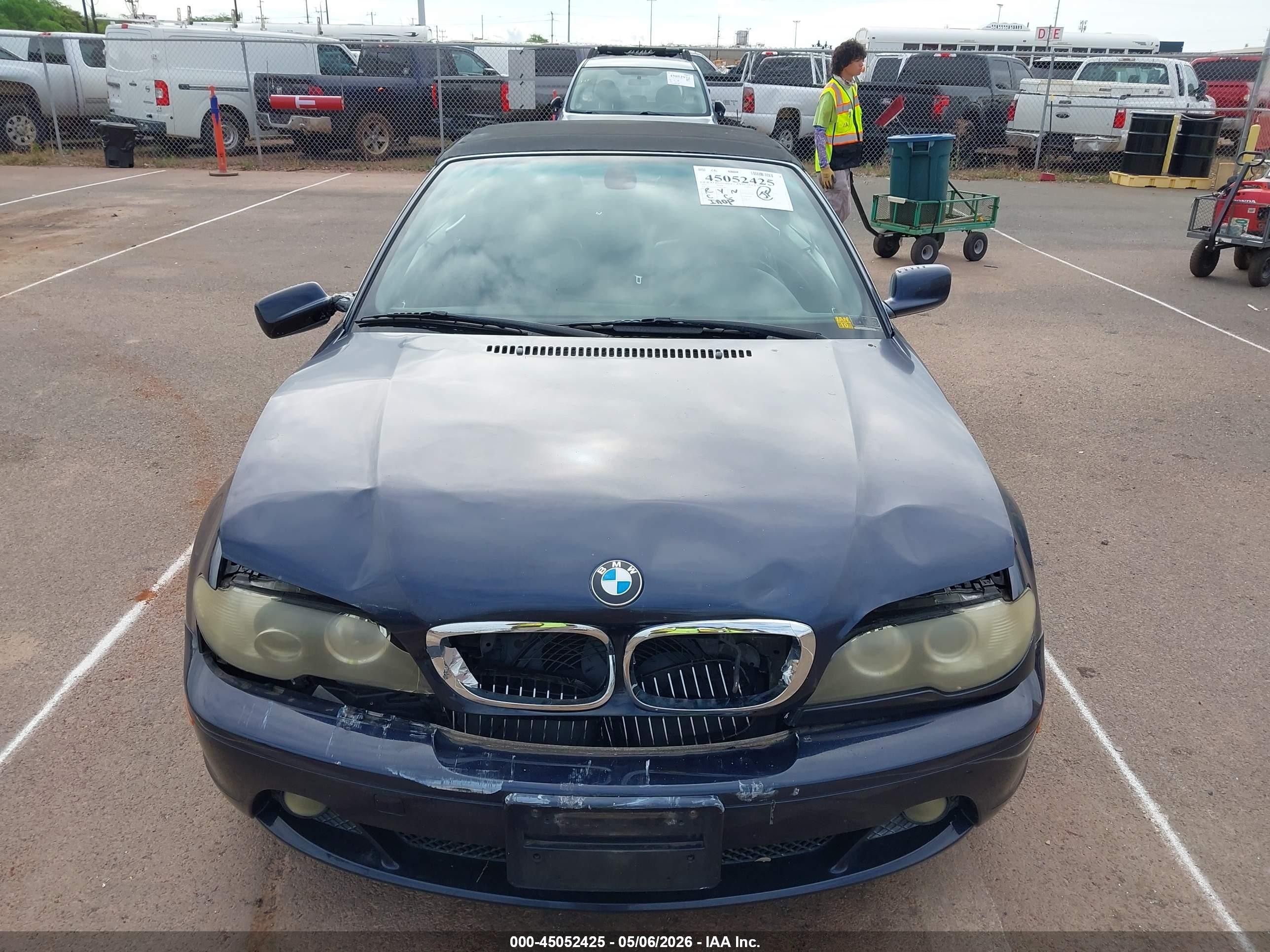 2005 Bmw 325ci   Blue vin: WBABW33415PL38834