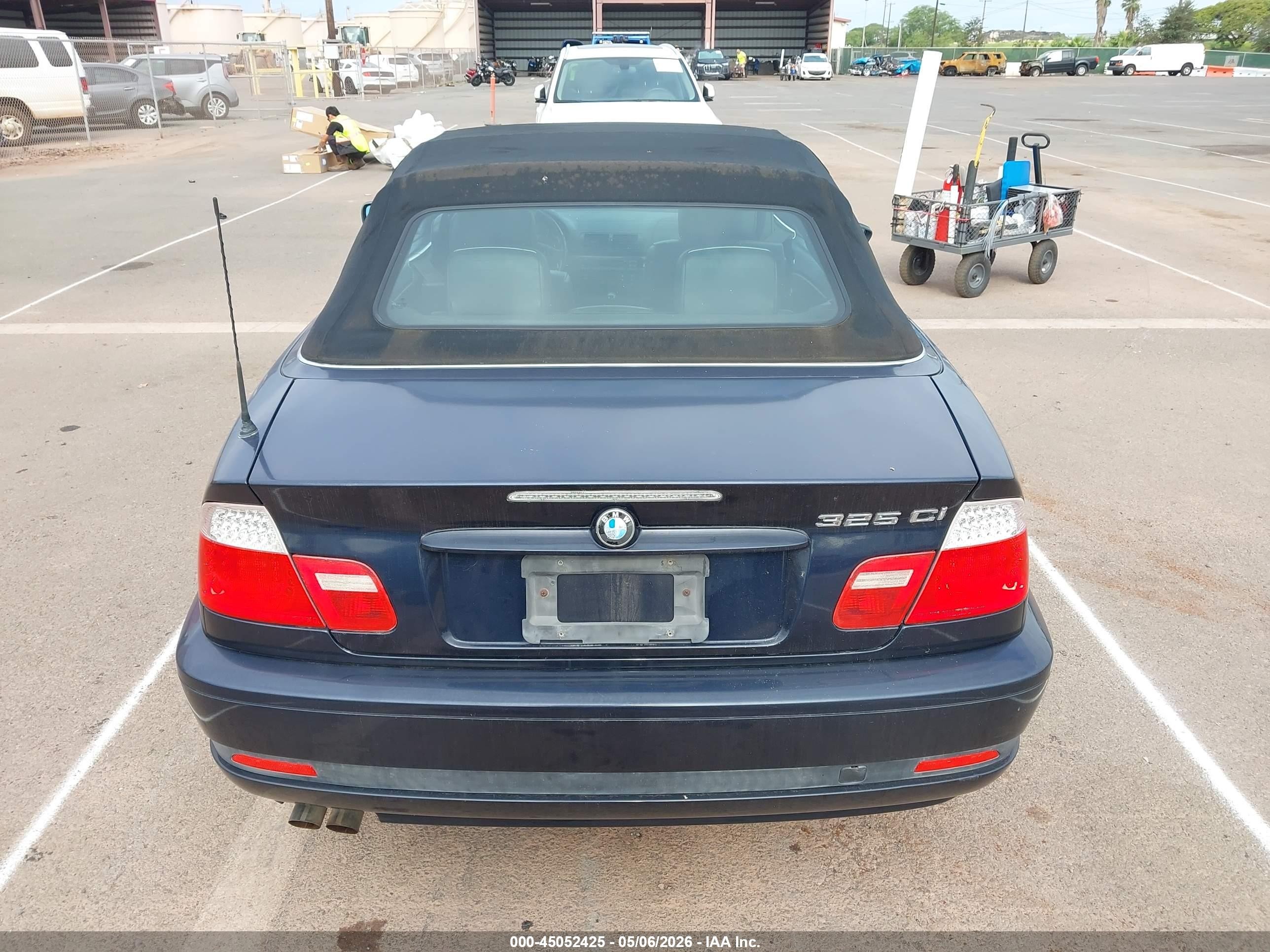 2005 Bmw 325ci   Blue vin: WBABW33415PL38834