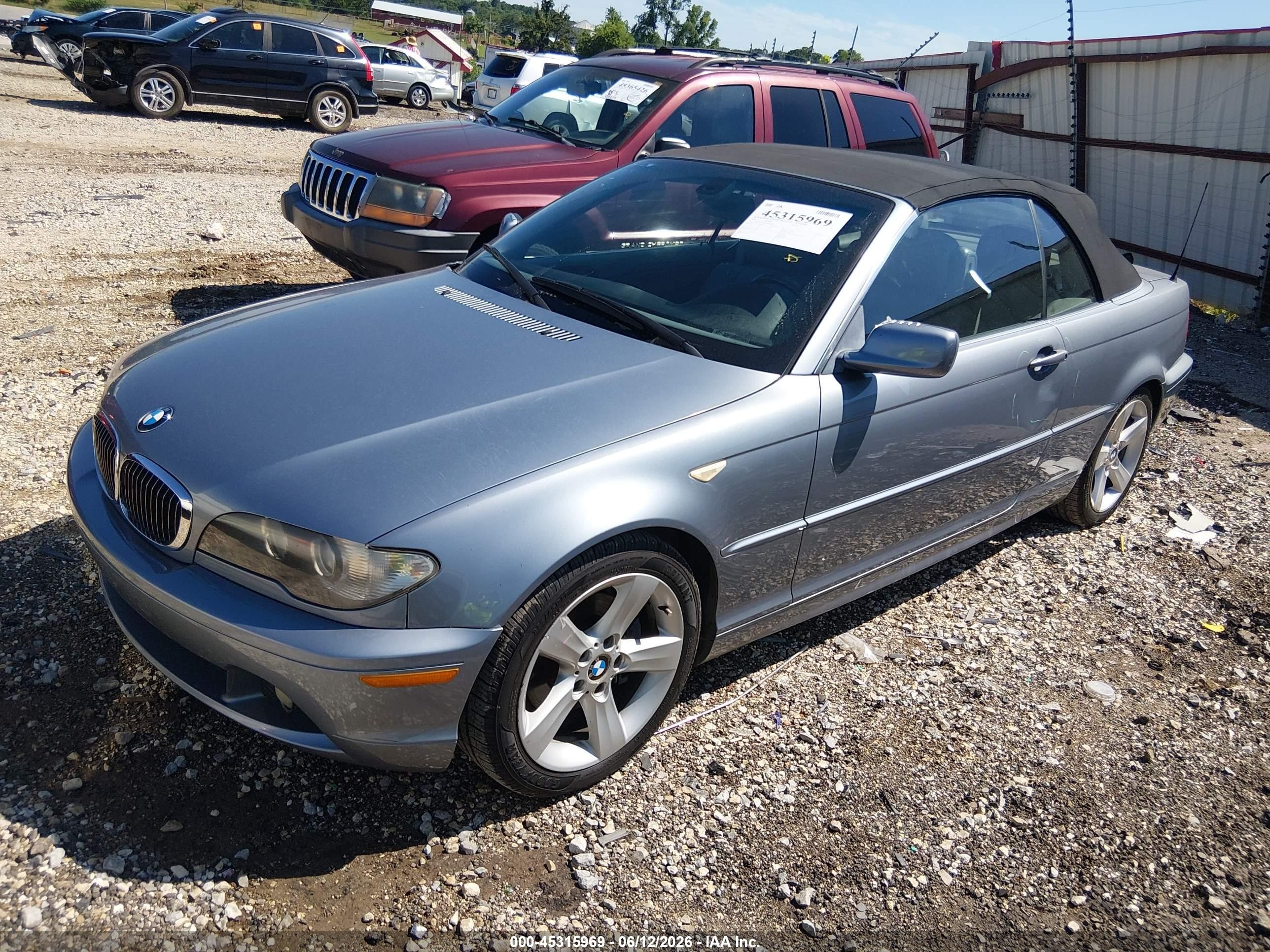 2006 Bmw 325ci   Silver vin: WBABW33416PX87402
