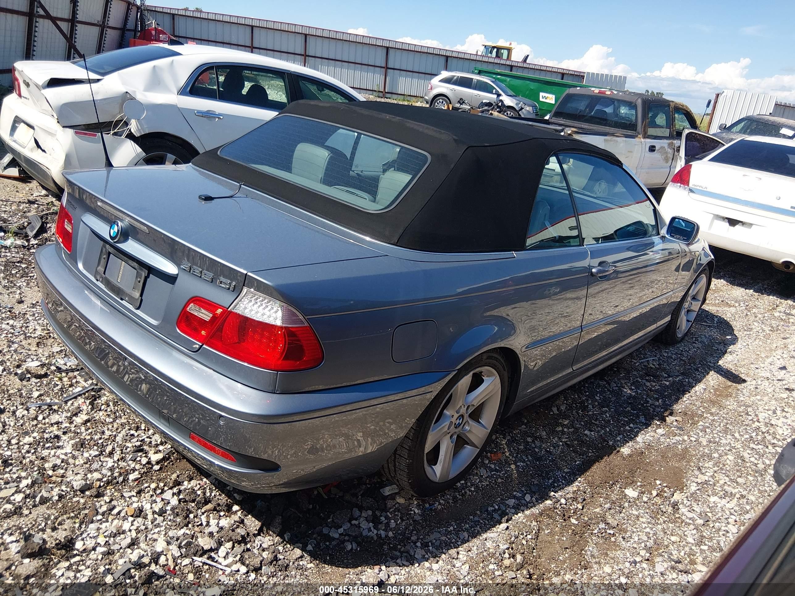 2006 Bmw 325ci   Silver vin: WBABW33416PX87402