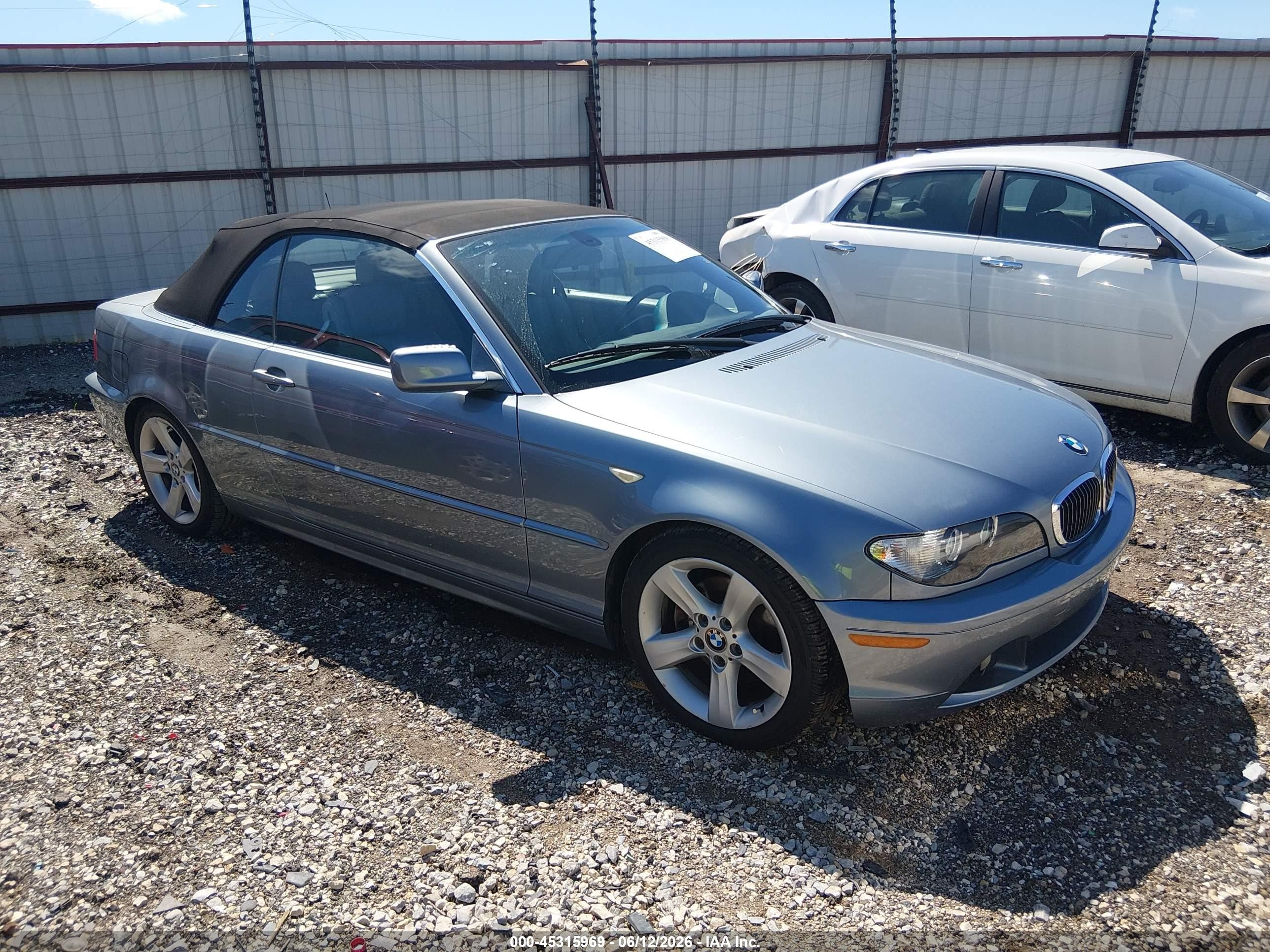 2006 Bmw 325ci   Silver vin: WBABW33416PX87402