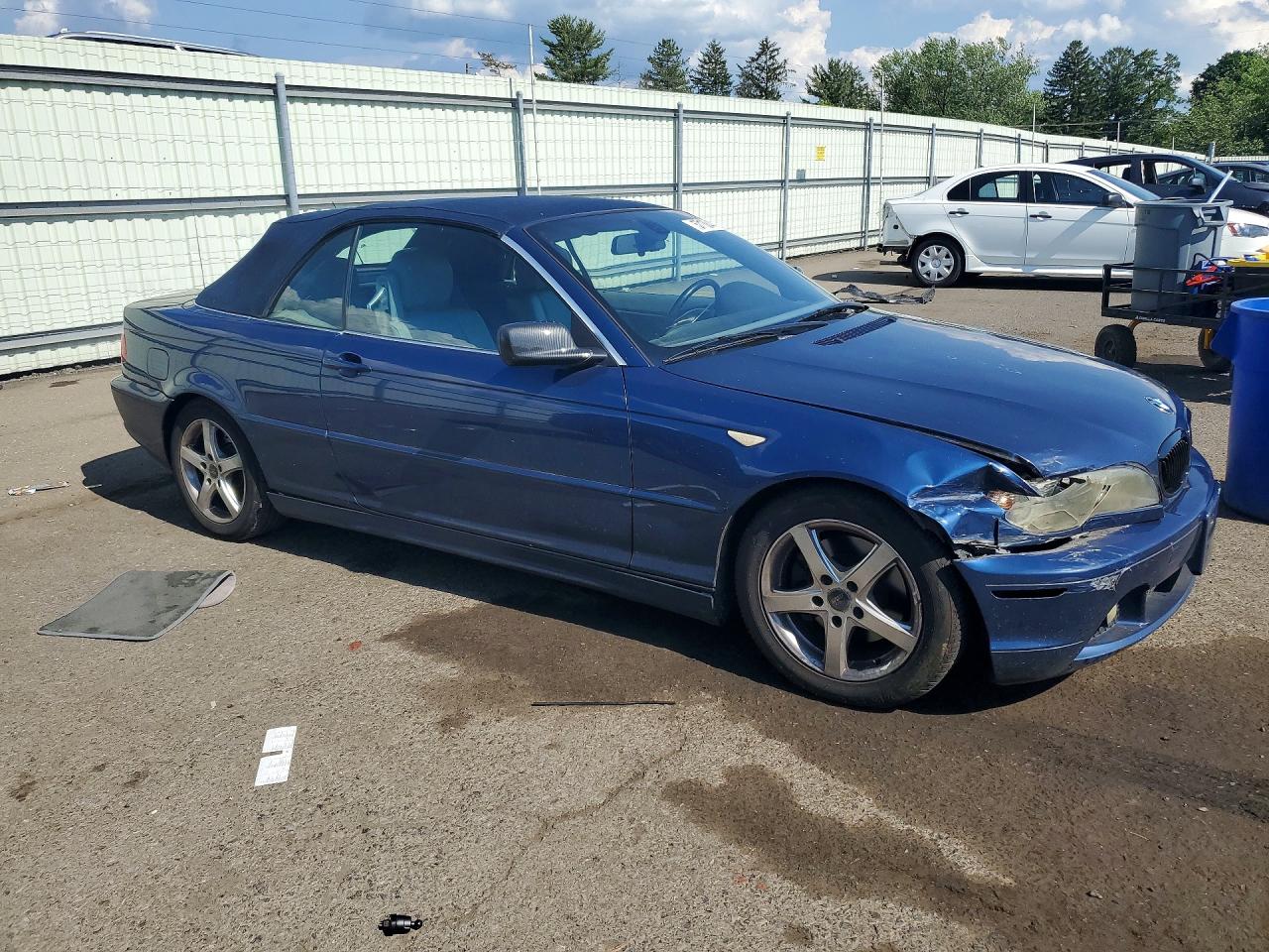 2004 Bmw 325 Синий vin: WBABW33424PL25069