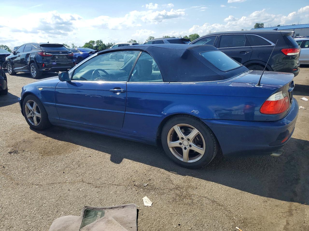2004 Bmw 325 Синий vin: WBABW33424PL25069