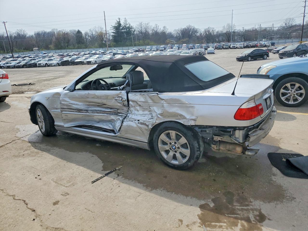 2005 Bmw 325 Ci Silver vin: WBABW33435PL35935