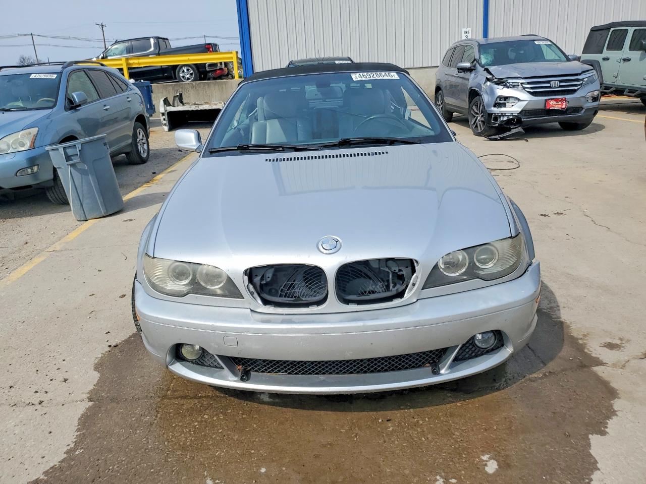 2005 Bmw 325 Ci Silver vin: WBABW33435PL35935