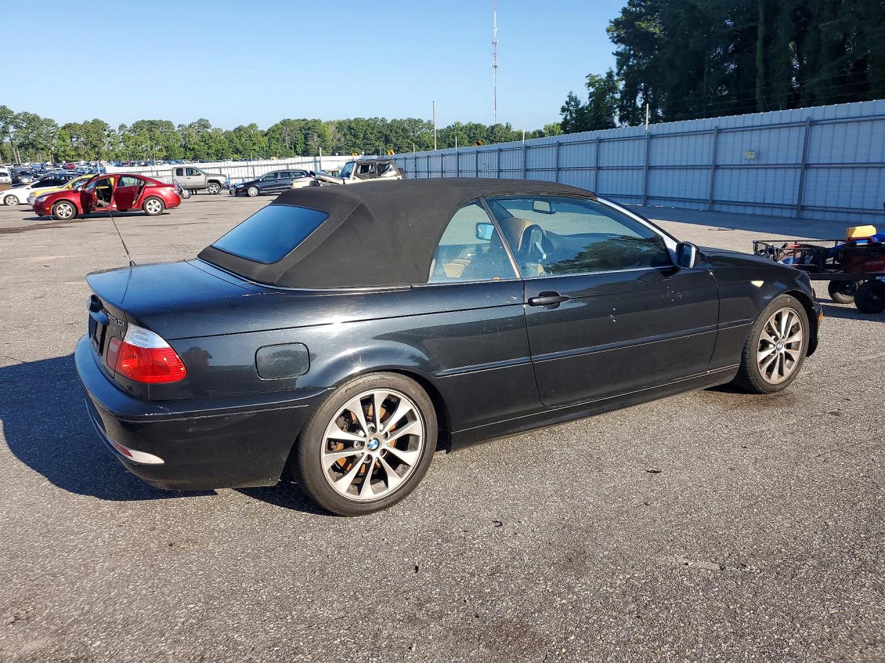 2005 Bmw 325 Ci Black vin: WBABW33435PL36521