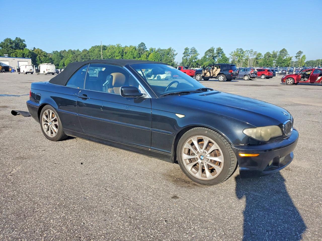 2005 Bmw 325 Ci Black vin: WBABW33435PL36521