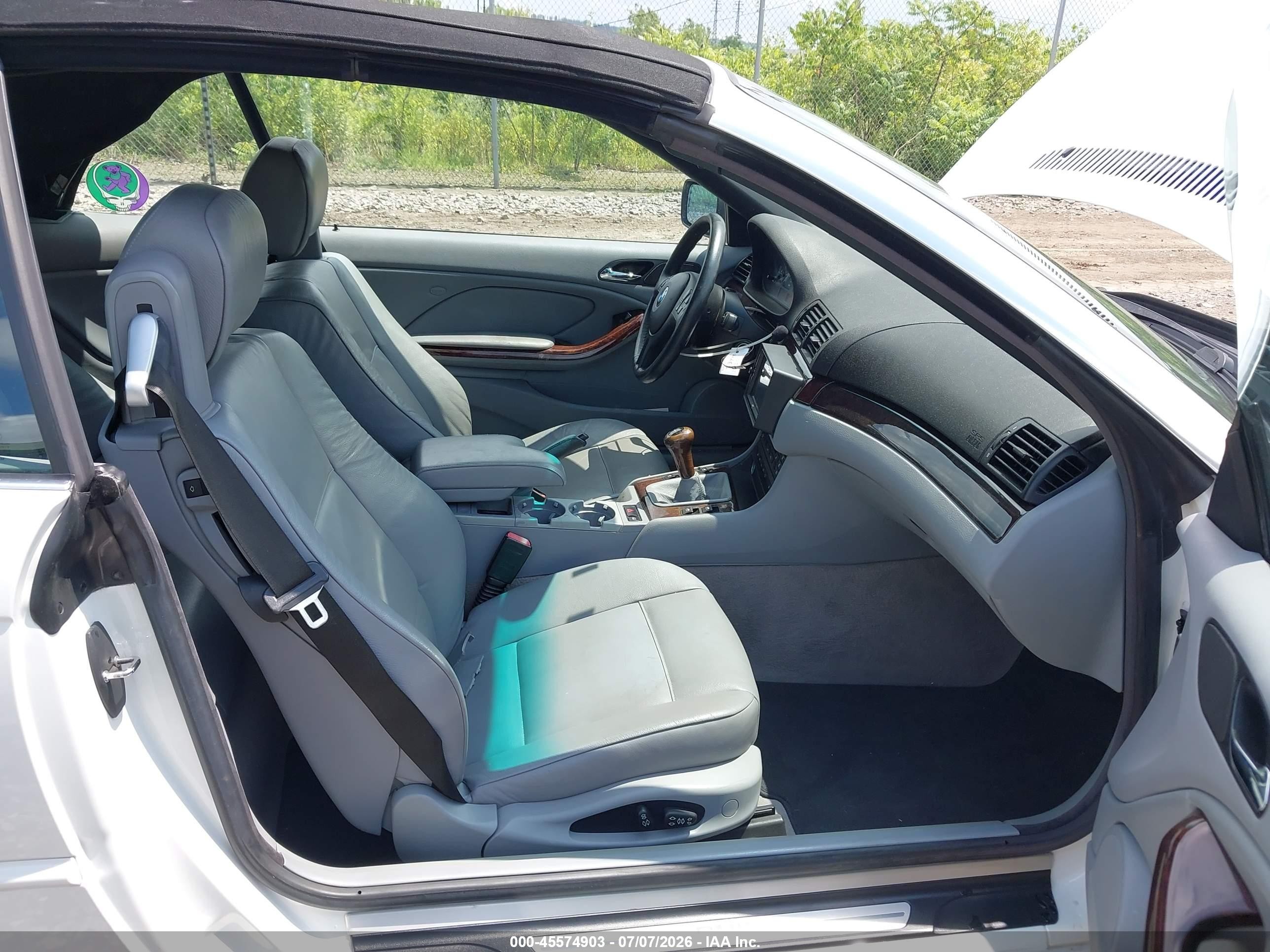 2006 Bmw 325ci White vin: WBABW33436PG99549