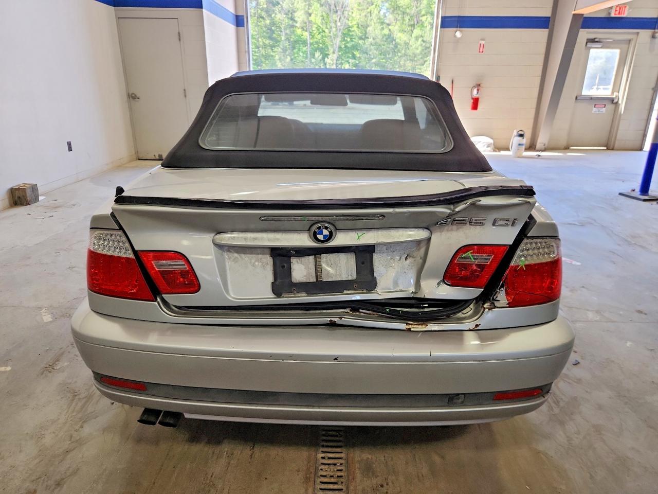 2006 Bmw 325 Ci Silver vin: WBABW33436PX83755