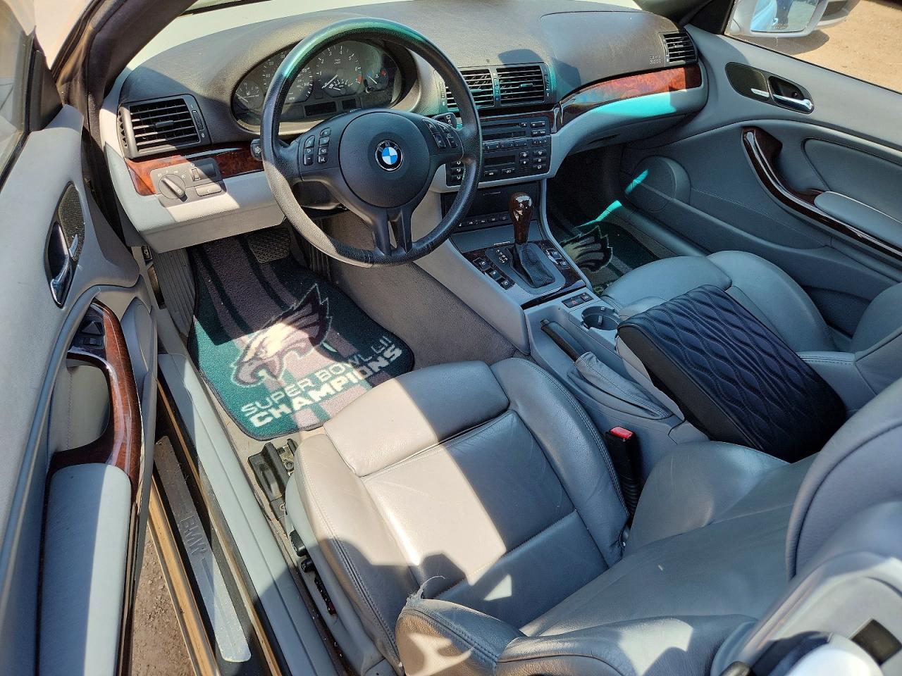 2005 Bmw 325 Ci Silver vin: WBABW33445PL36849