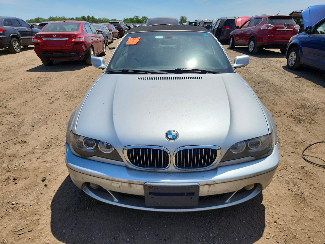 2005 Bmw 325 Ci Silver vin: WBABW33445PL36849