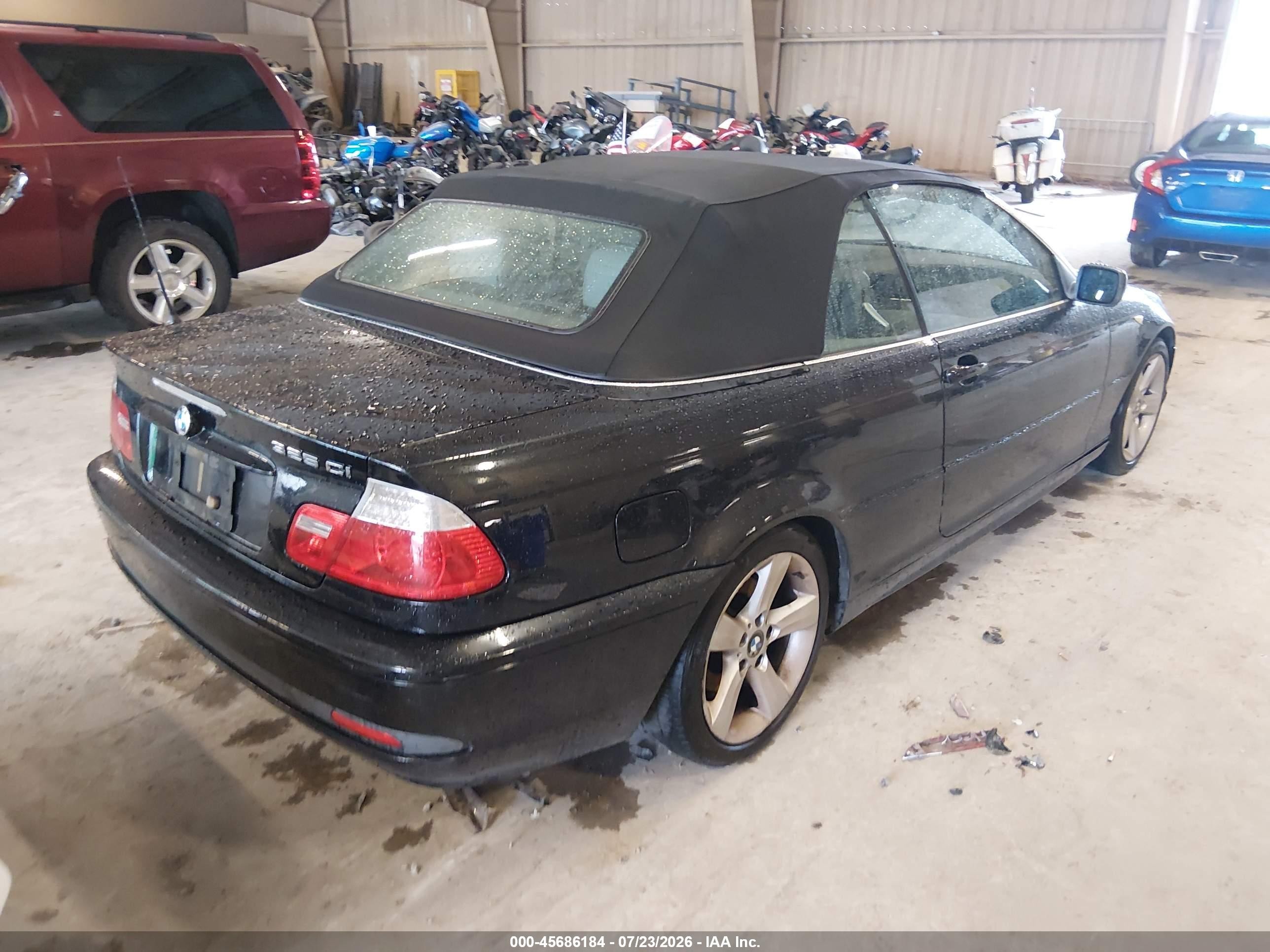 2004 Bmw 325ci   Black vin: WBABW33454PL24336
