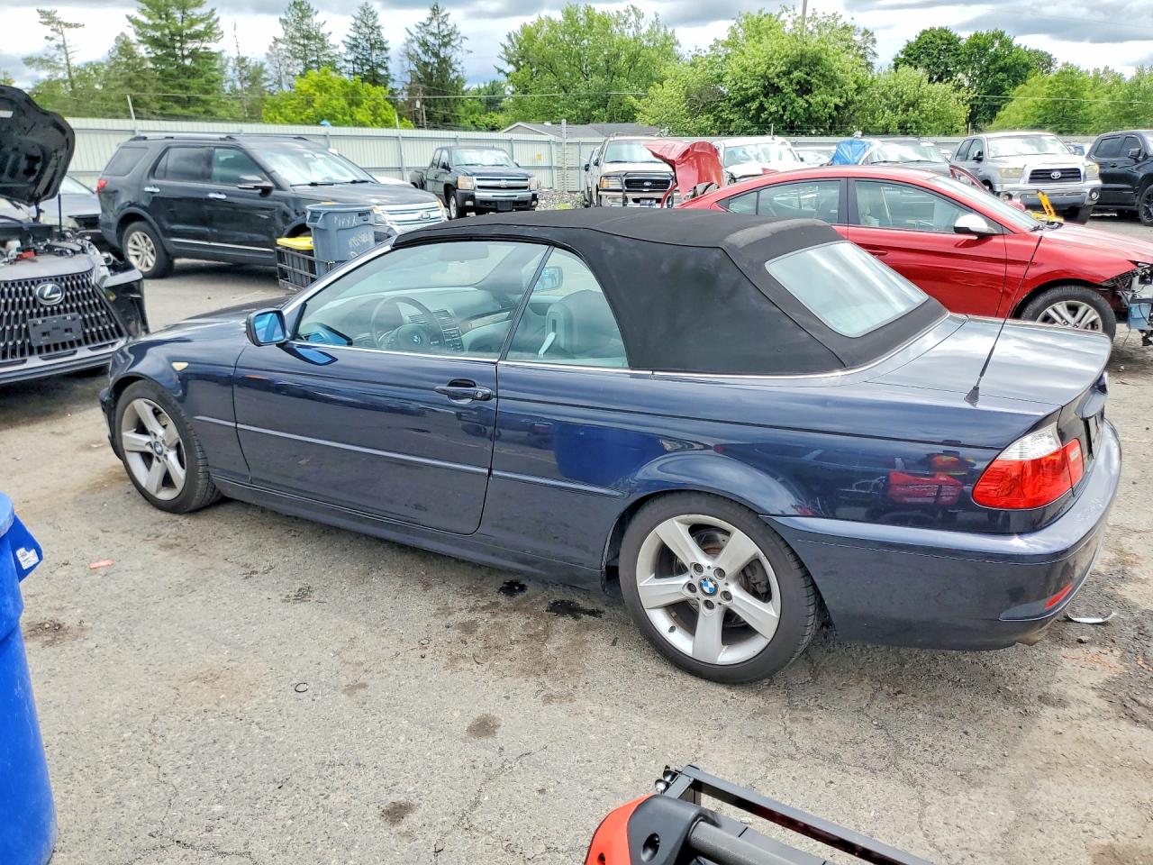 2006 Bmw 325 Ci Синий vin: WBABW33456PX83580