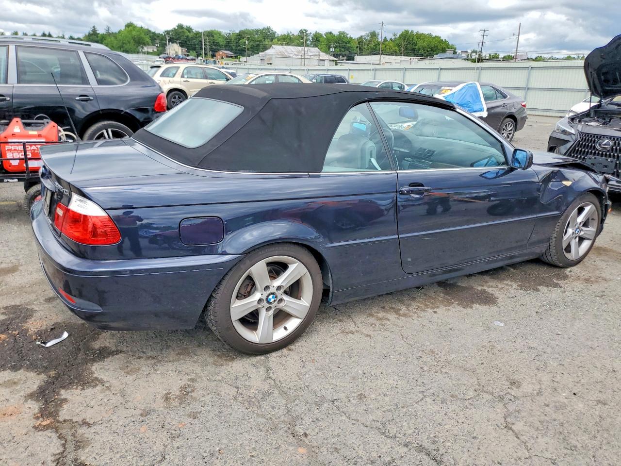 2006 Bmw 325 Ci Синий vin: WBABW33456PX83580