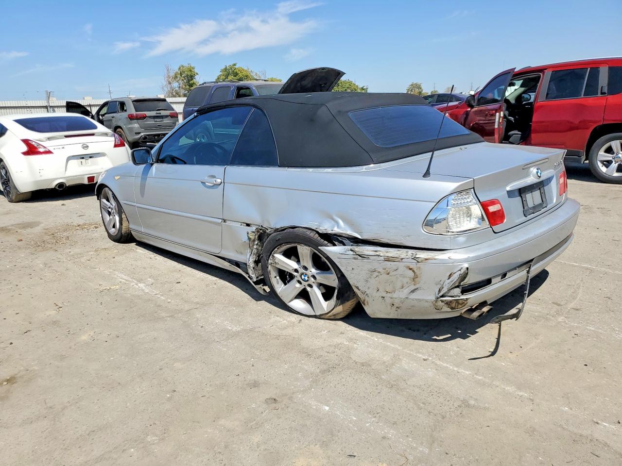 2004 Bmw 325 Ci Silver vin: WBABW33464PL28458